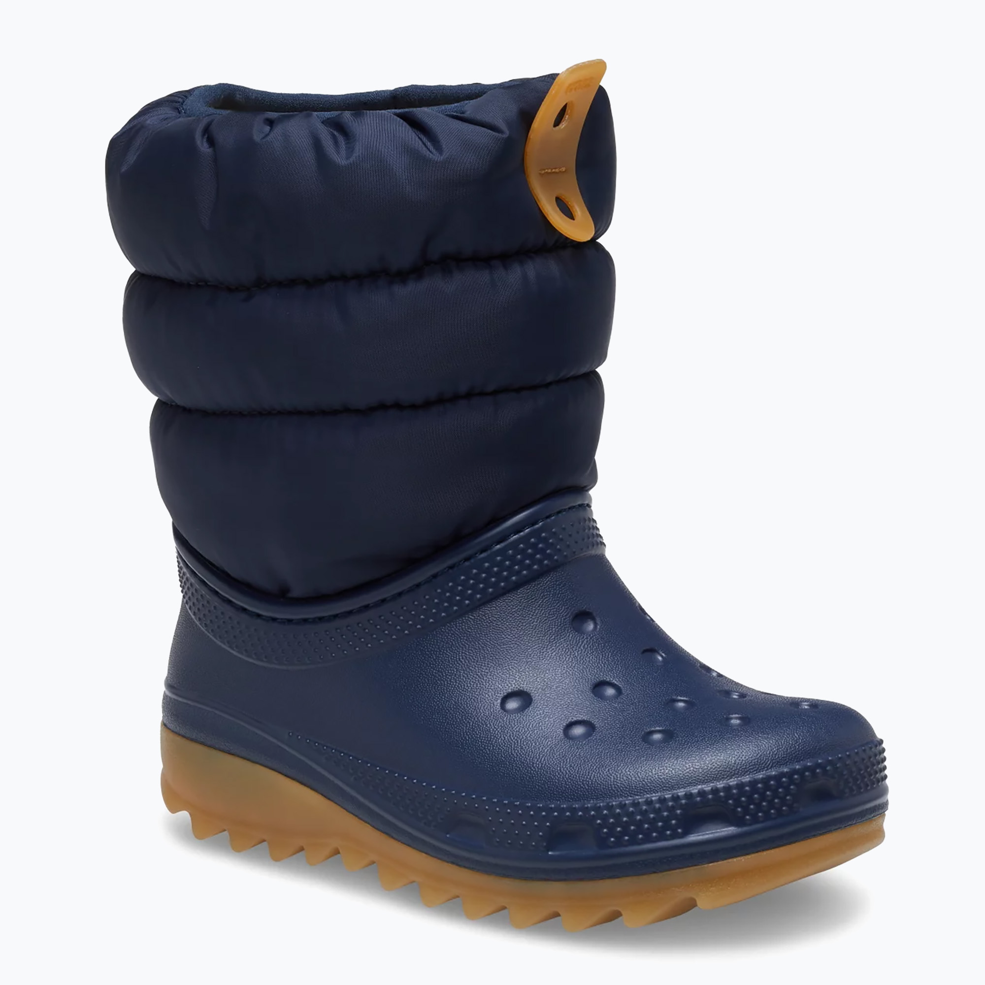 Śniegowce juniorskie Crocs Classic Neo Puff navy gum 