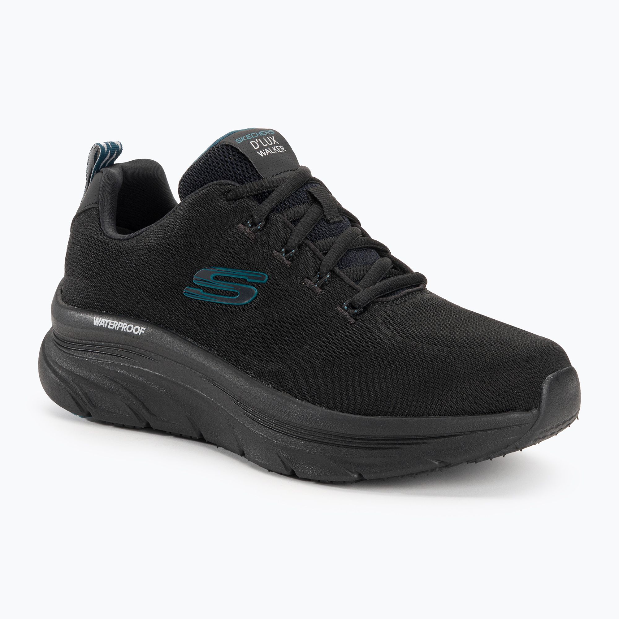 SKECHERS pánske topánky D'Lux Walker Get Oasis black/teal (D'Lux Walker Get Oasis 232362)