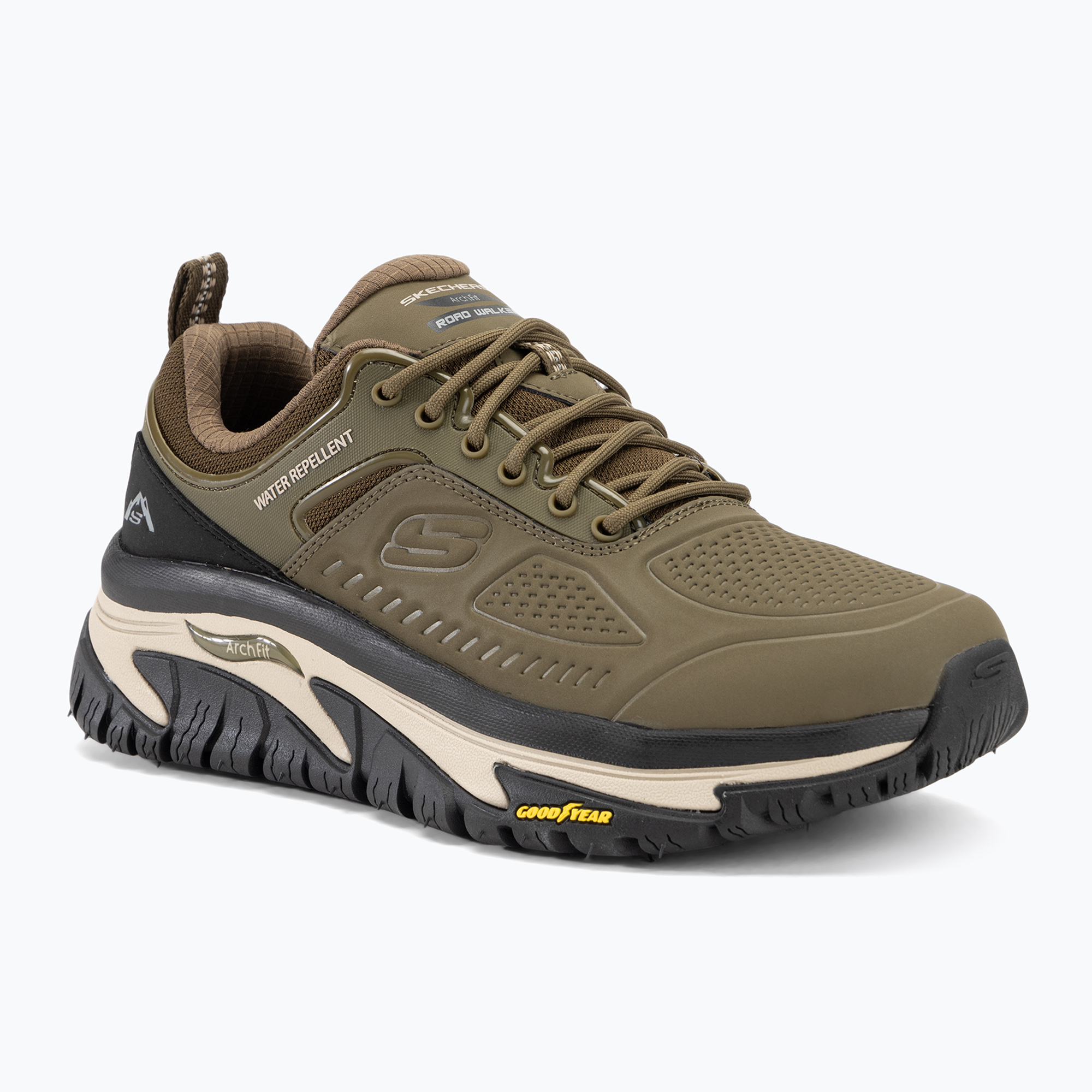 Buty męskie SKECHERS Arch Fit Road Walker Recon olive/black 