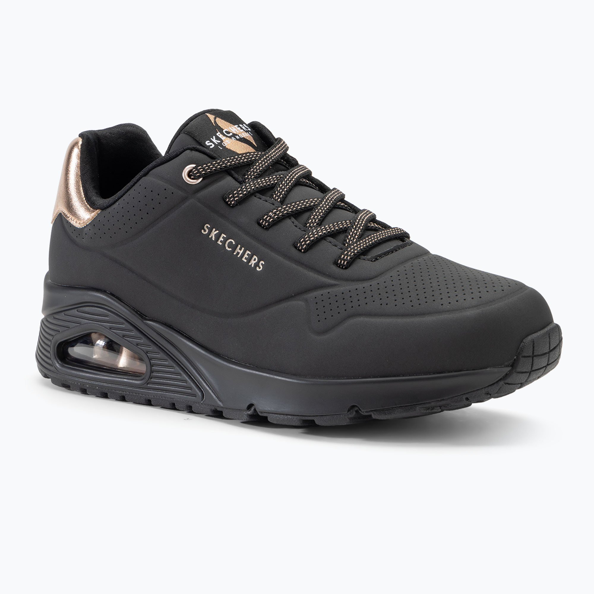 Buty damskie SKECHERS Uno Shimmer Away black/gold 