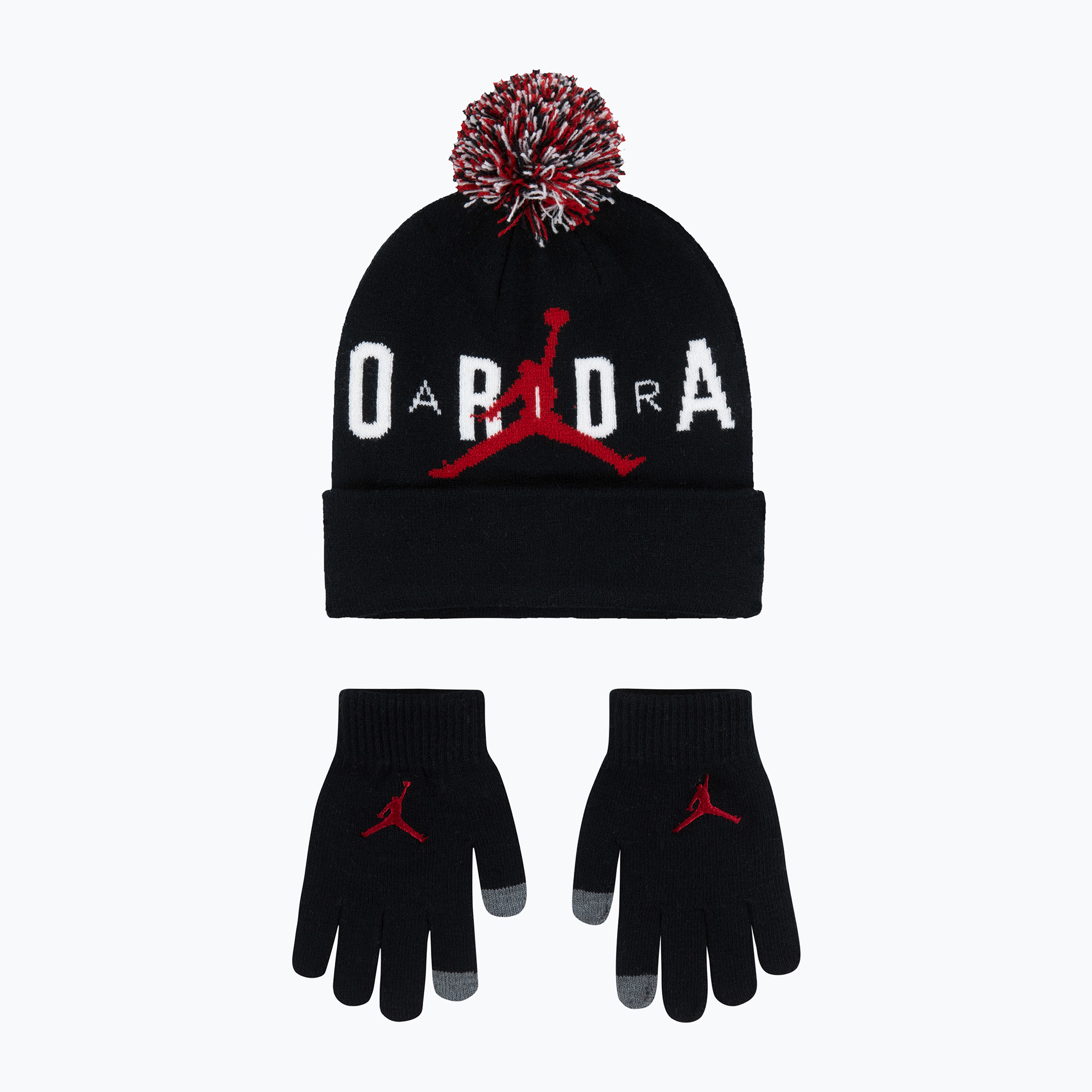 Czapka   rękawiczki dziecięce Nike Jordan Pom Beanie Set black