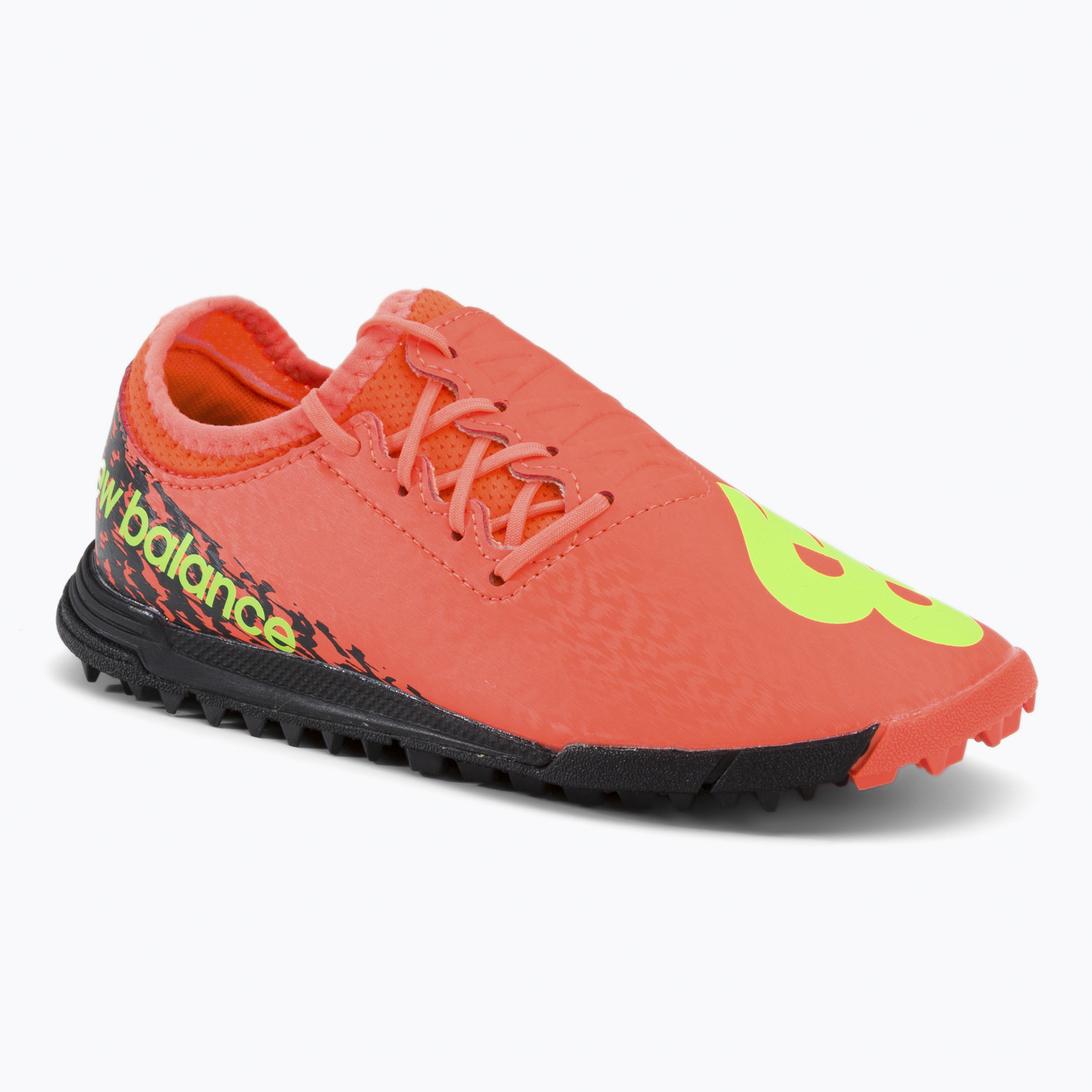 Buty piłkarskie dziecięce New Balance Furon v7 Dispatch JNR TF neon dragonfly 