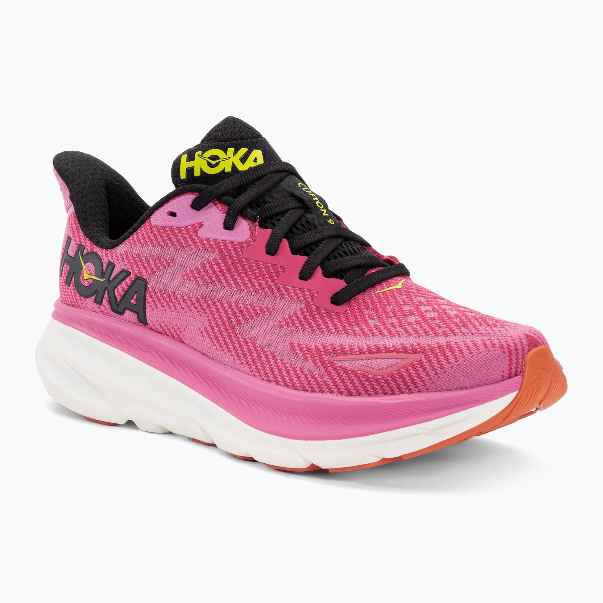 Női futócipő HOKA Clifton 9 málna/eper (Clifton 9 1127896-RSRW)