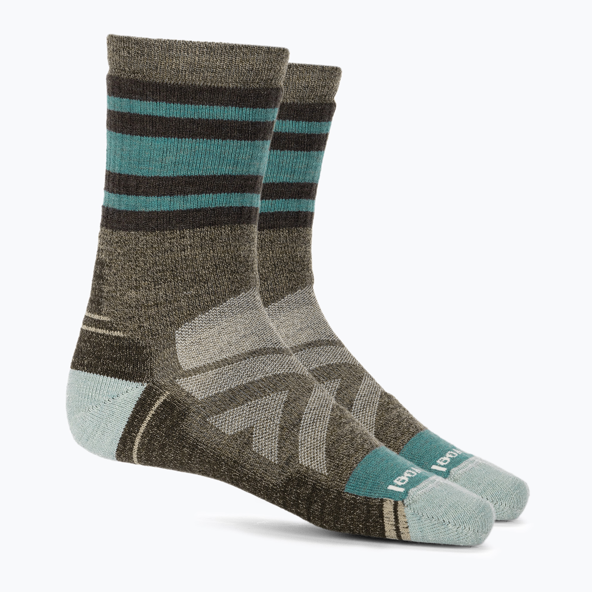 Smartwool Hike Full Cushion Lolo Trail Crew military olive fossil trekking socks (38-41 EU)