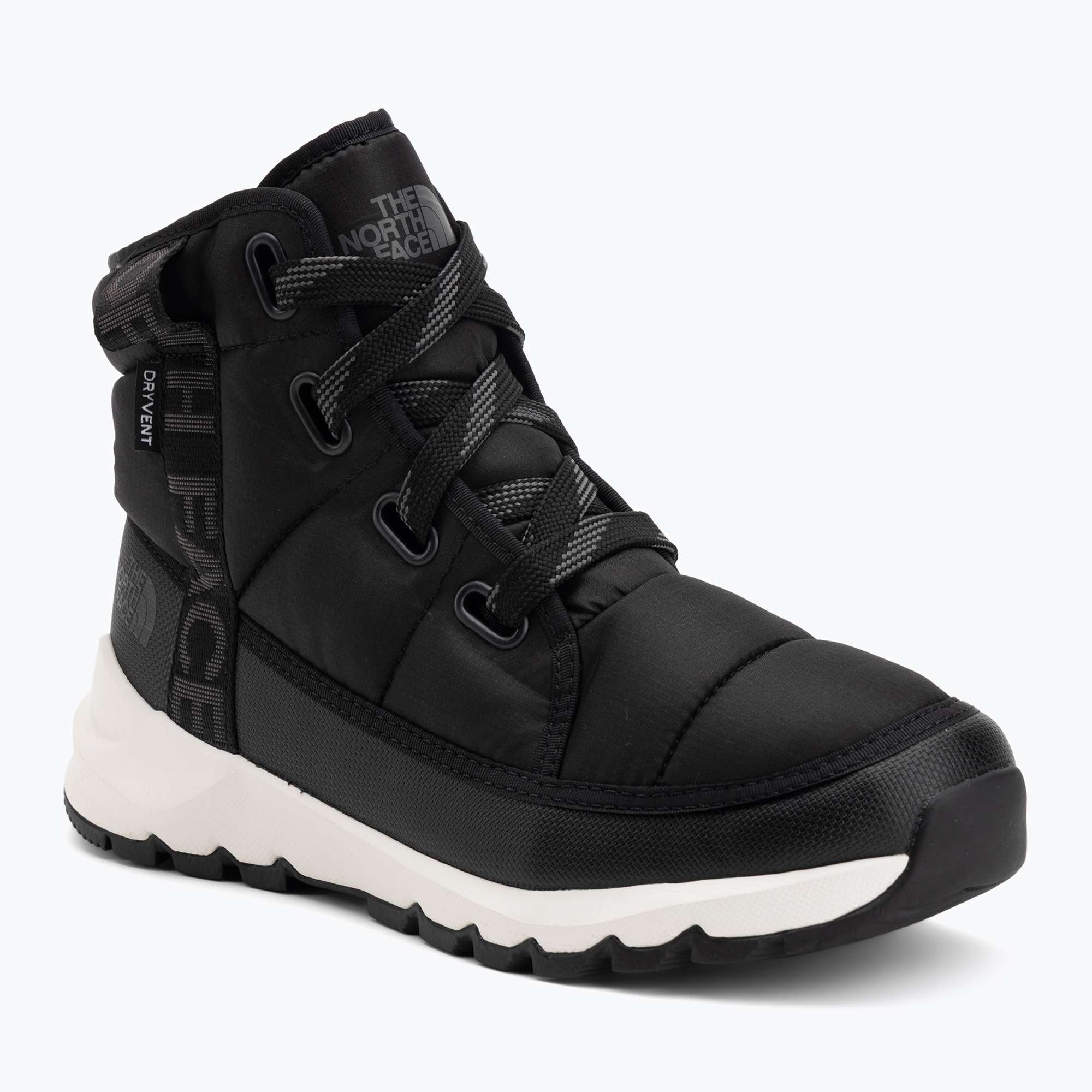 Śniegowce damskie The North Face Thermoball Lace Up Luxe Wp black/asphalt grey 