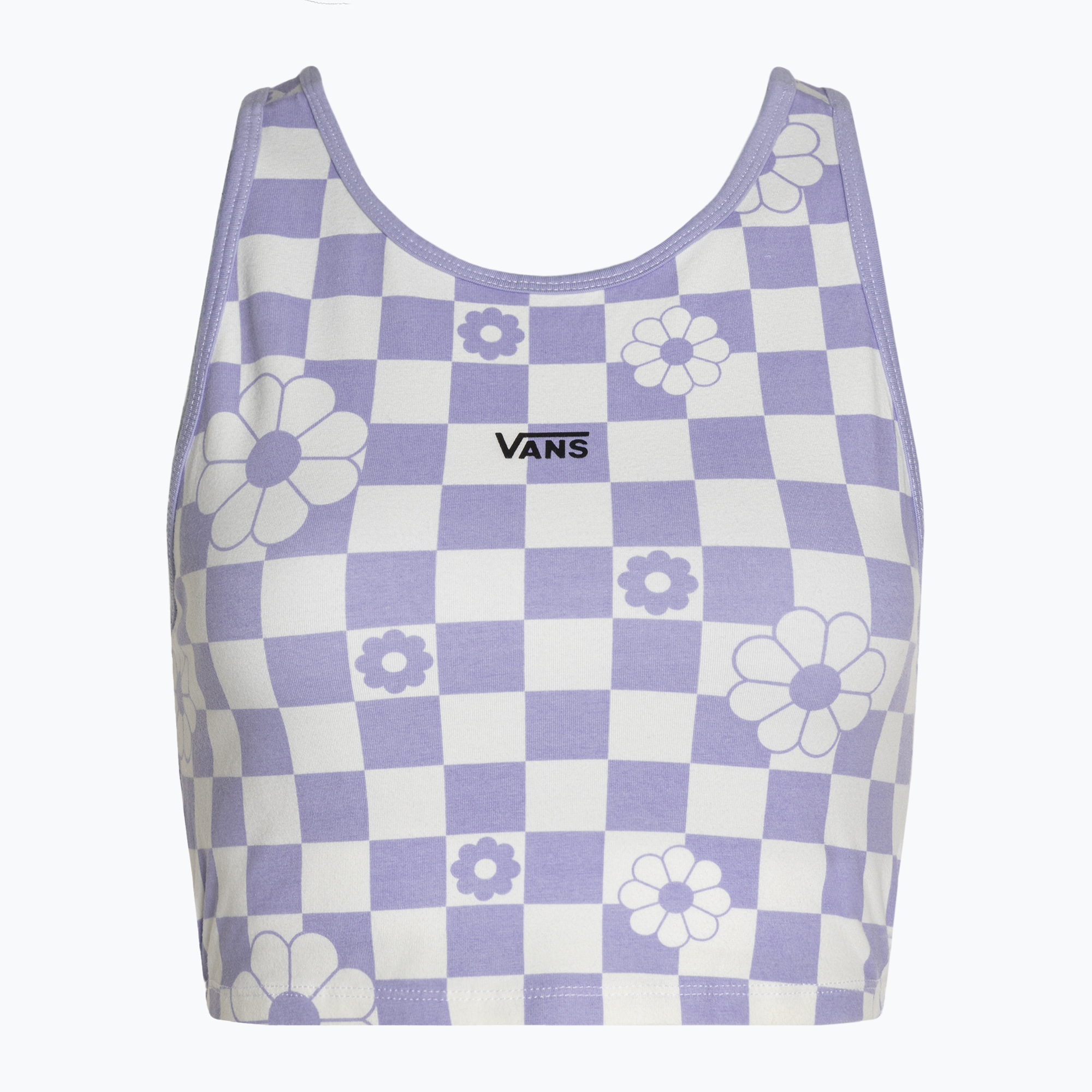 Top damski Vans Longline Racerback Bralette Floral checkerboard/sweet lavender 