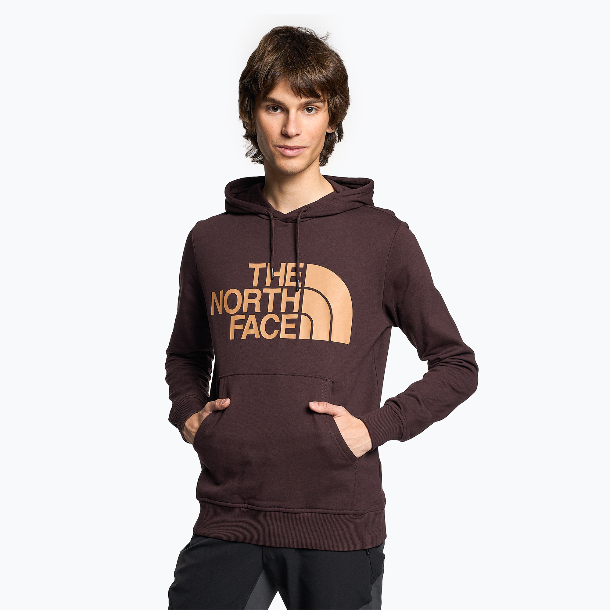 Bluza męska The North Face Standard Hoodie coal brown/almond butter 