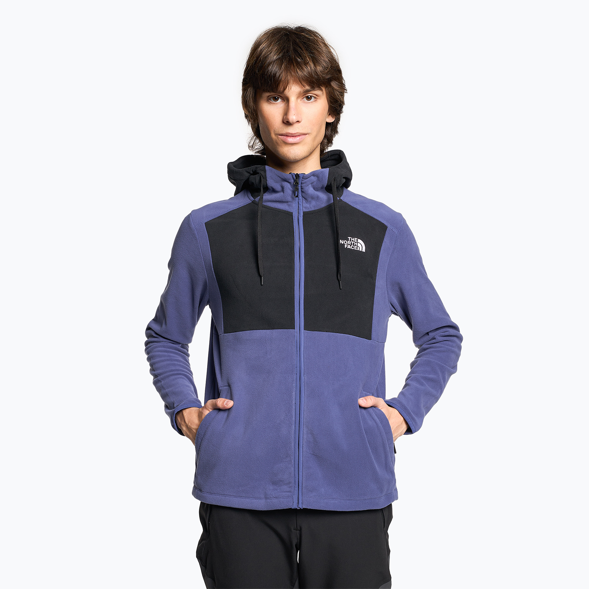Bluza trekkingowa męska The North Face Homesafe Full Zip Fleece Hoodie cave blue/black 