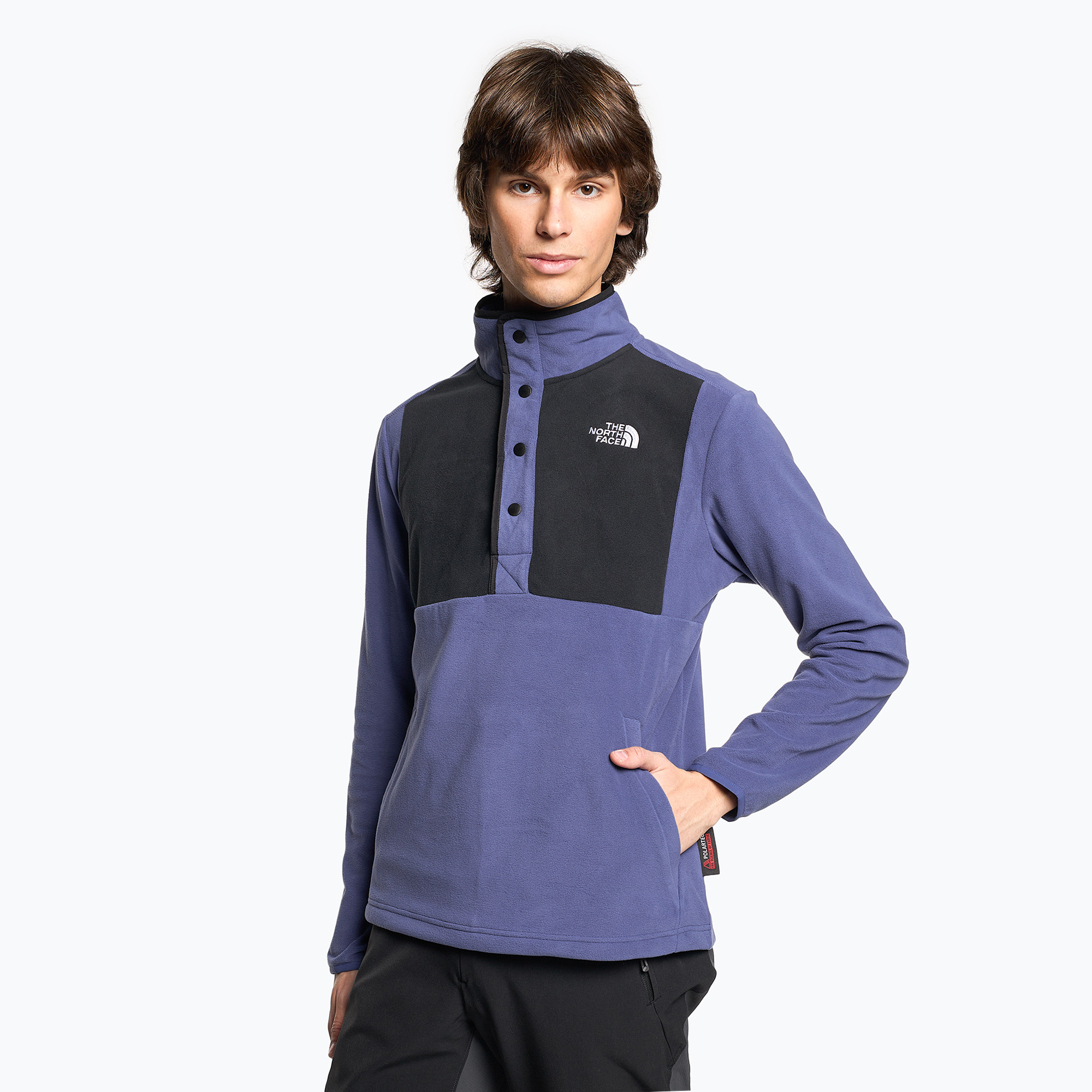 Bluza trekkingowa męska The North Face Homesafe Snap Neck Fleece Pullover cave blue/black 