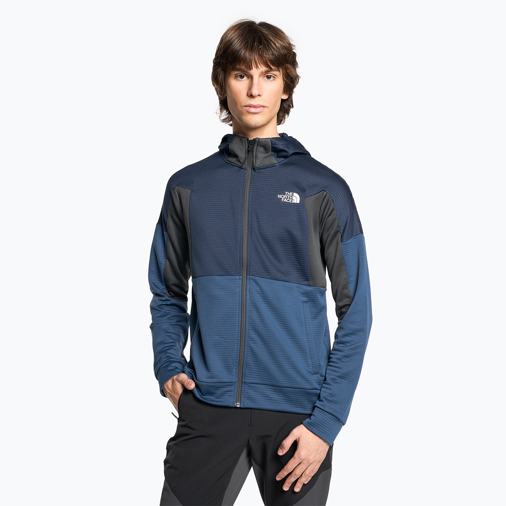 Bluza trekkingowa męska The North Face Mountain Athletics Full Zip Fleece shady blue/summit navy 