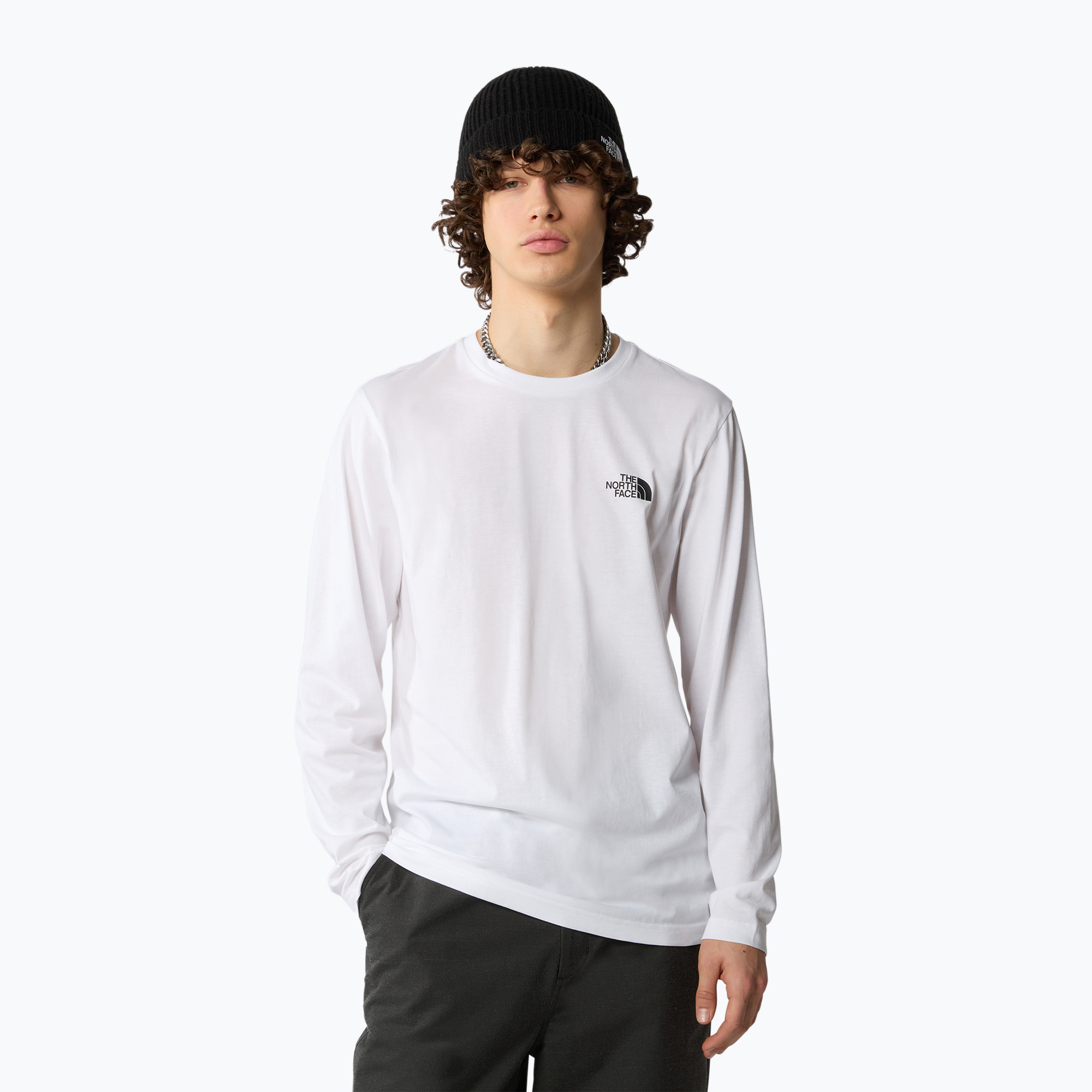 Longsleeve męski The North Face Simple Dome white 