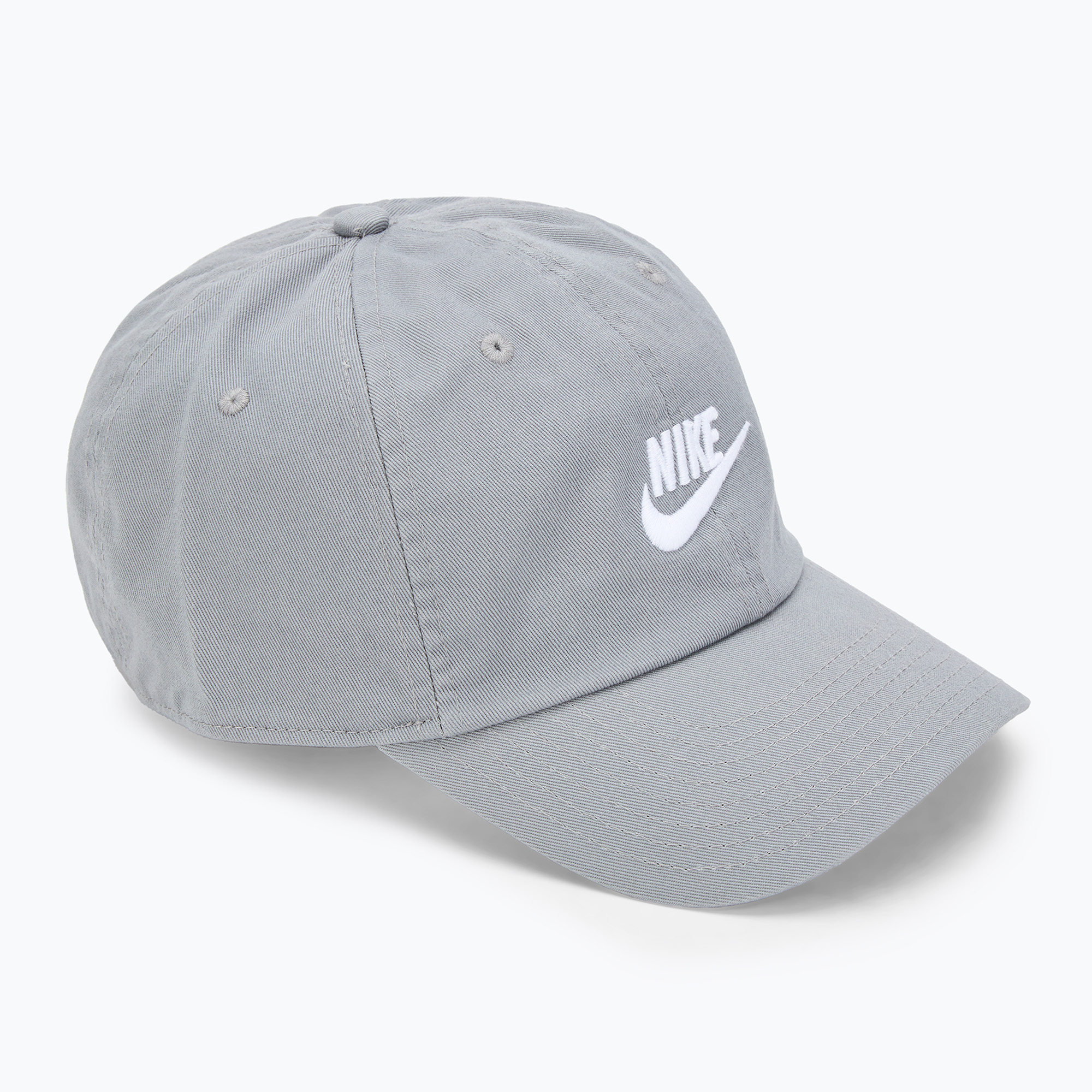Czapka z daszkiem Nike Club Unstructured Futura Wash particle grey/white 