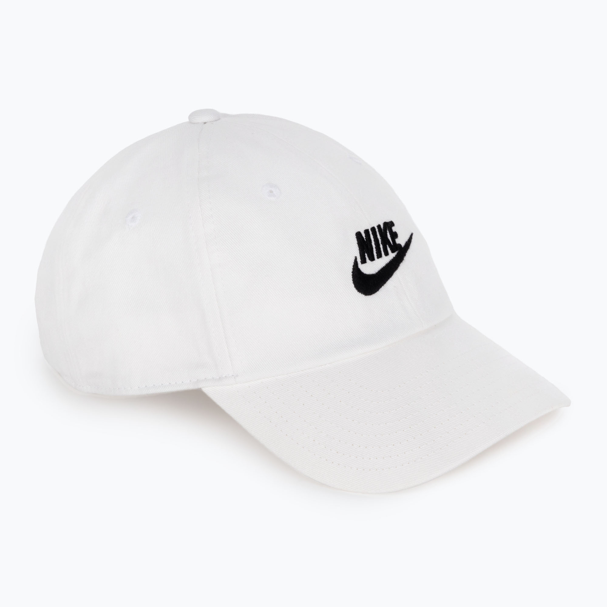 Šiltovka Nike Club Unstructured Futura Wash white/black (Club Unstructured Futura Wash FB5368-100)