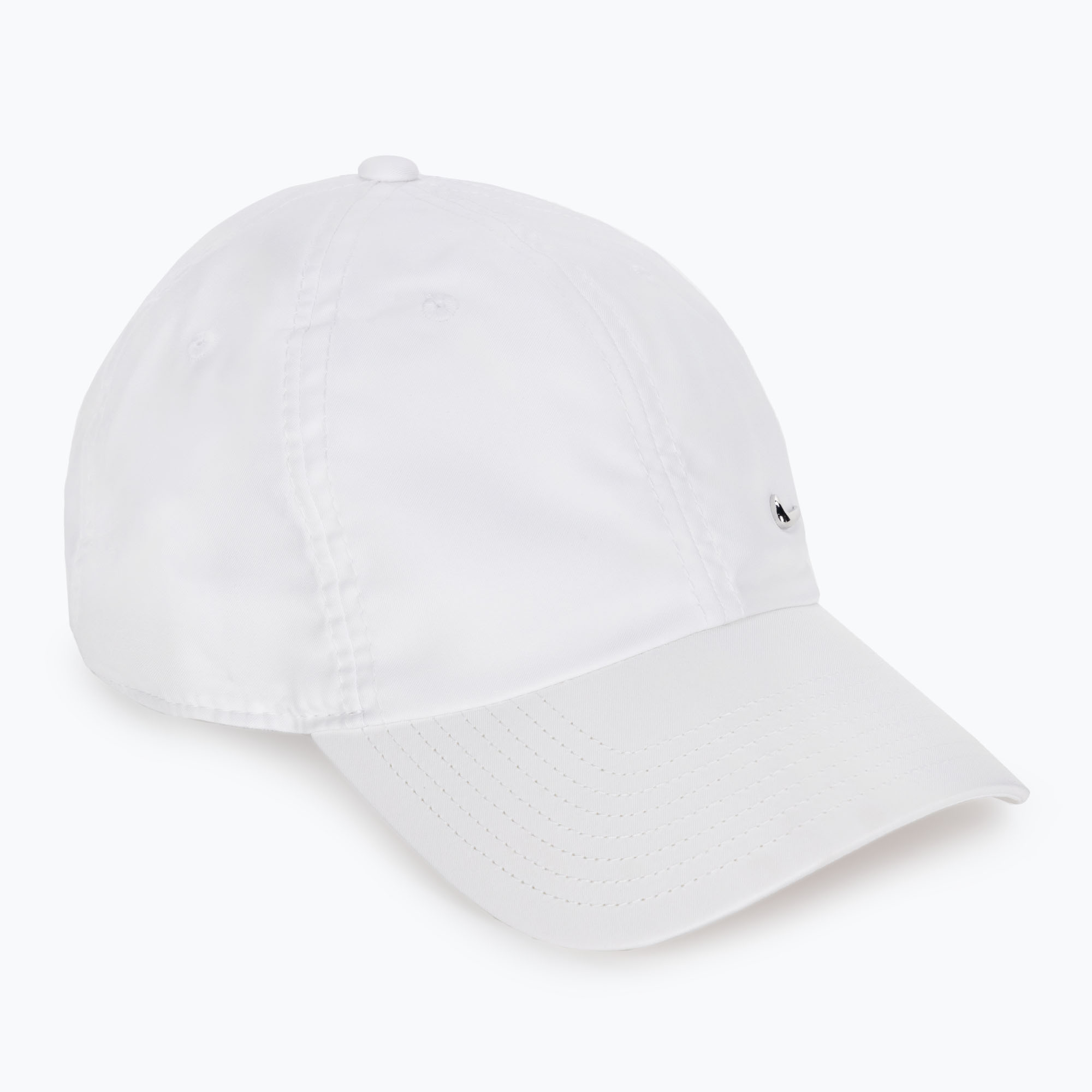 Czapka z daszkiem Nike Dri-Fit Club Unstructured Metal Swoosh white/metallic silver 