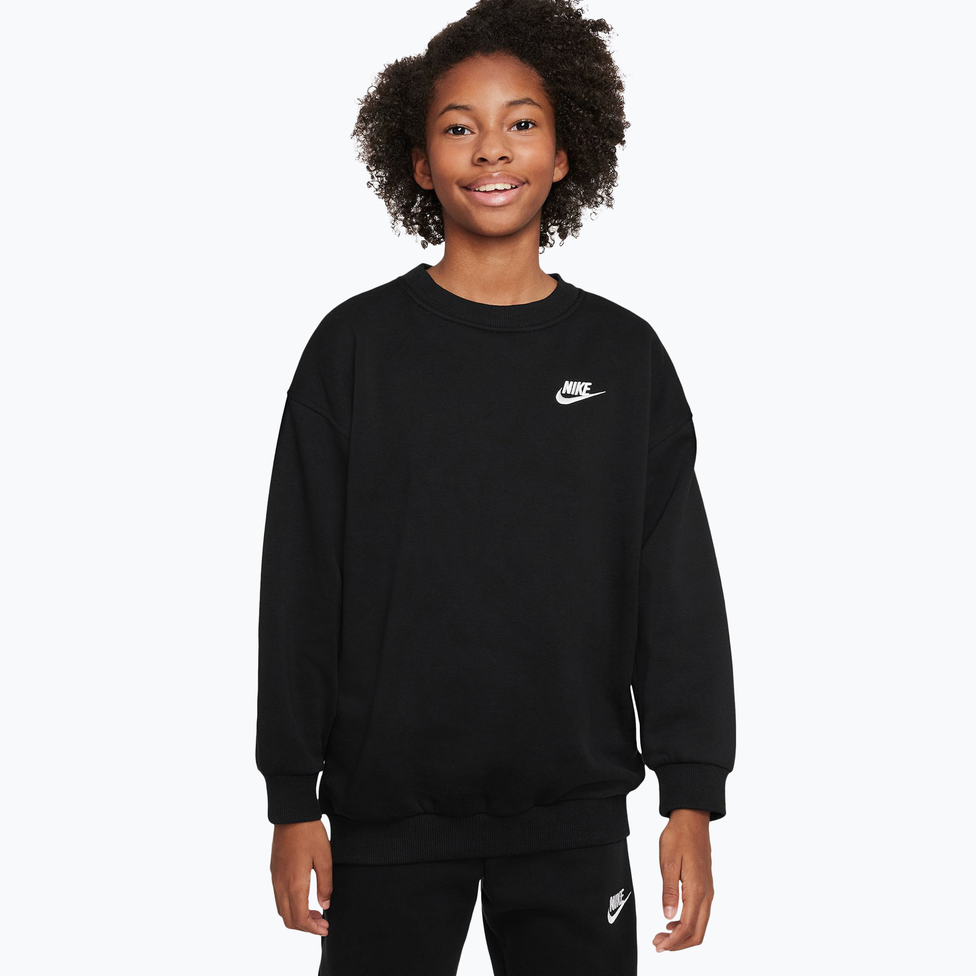 Bluza dziecięca Nike Sportswear Club Fleece university black/white