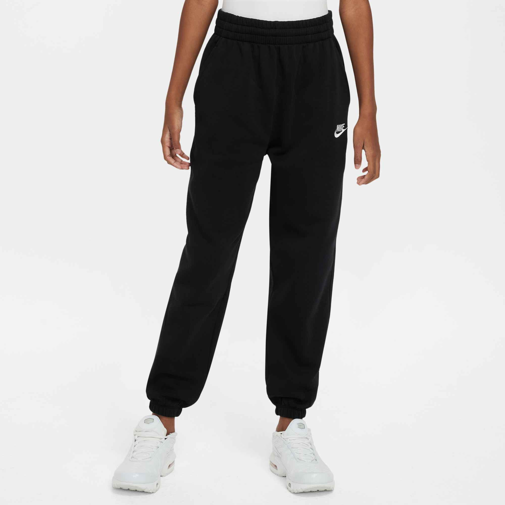 Spodnie dziecięce Nike Sportswear Club Fleece black/black/white 