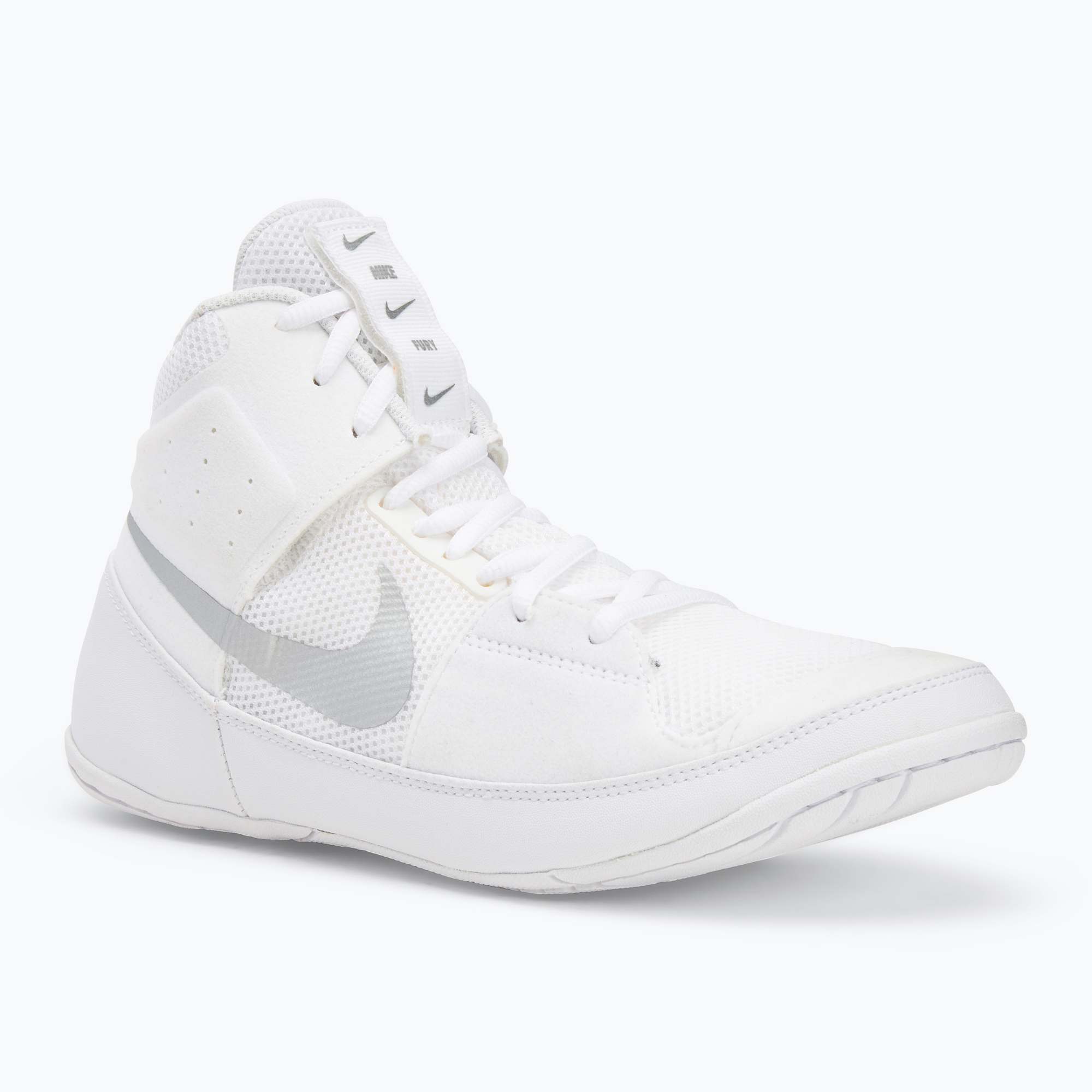 Buty zapaśnicze Nike Fury white/metallic silver 