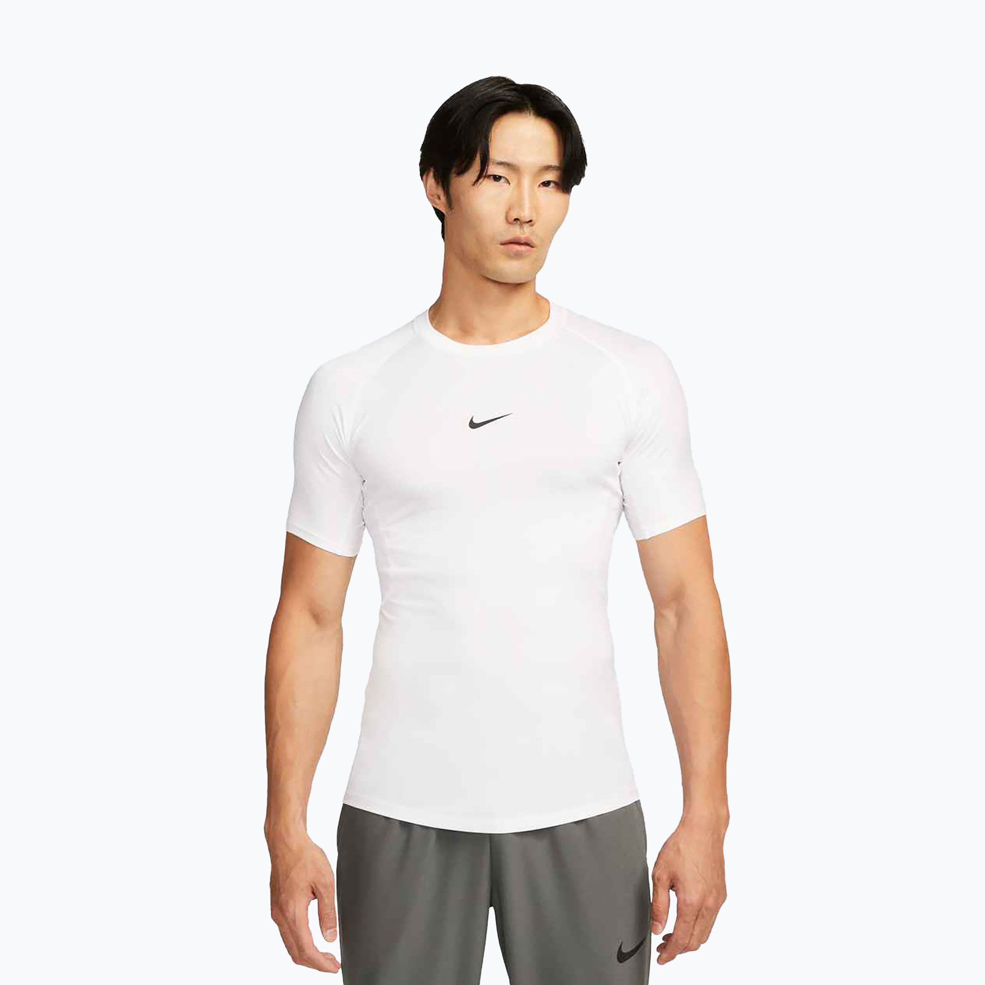 Koszulka treningowa męska Nike Pro Dri-Fit Tight Fitness white/black 