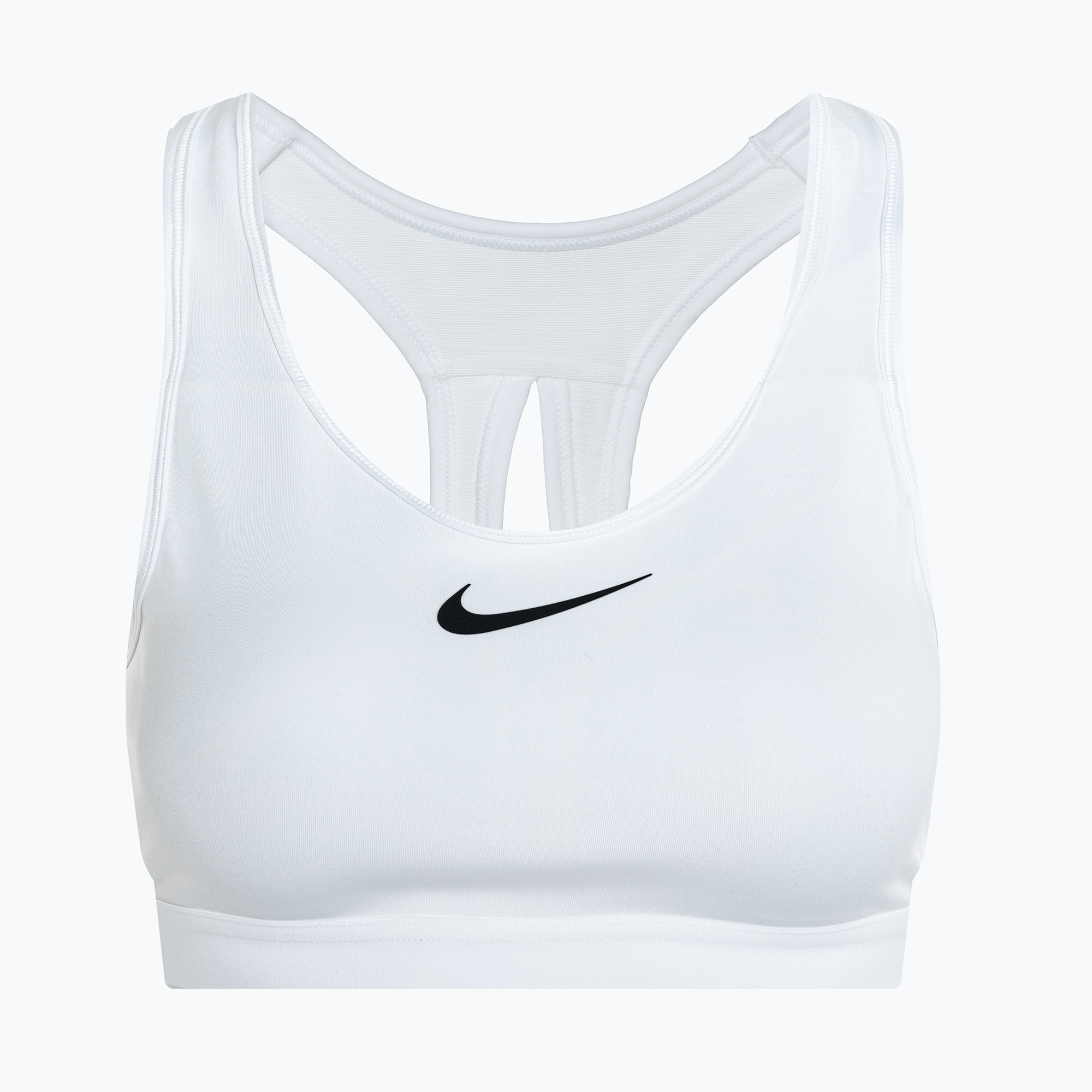 Biustonosz treningowy Nike Swoosh High Support white/white/back 