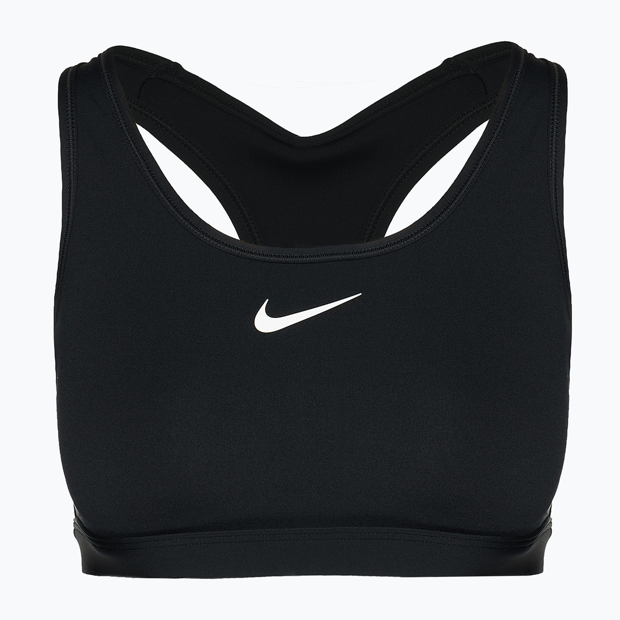 Biustonosz treningowy Nike Swoosh Medium Support black/white 