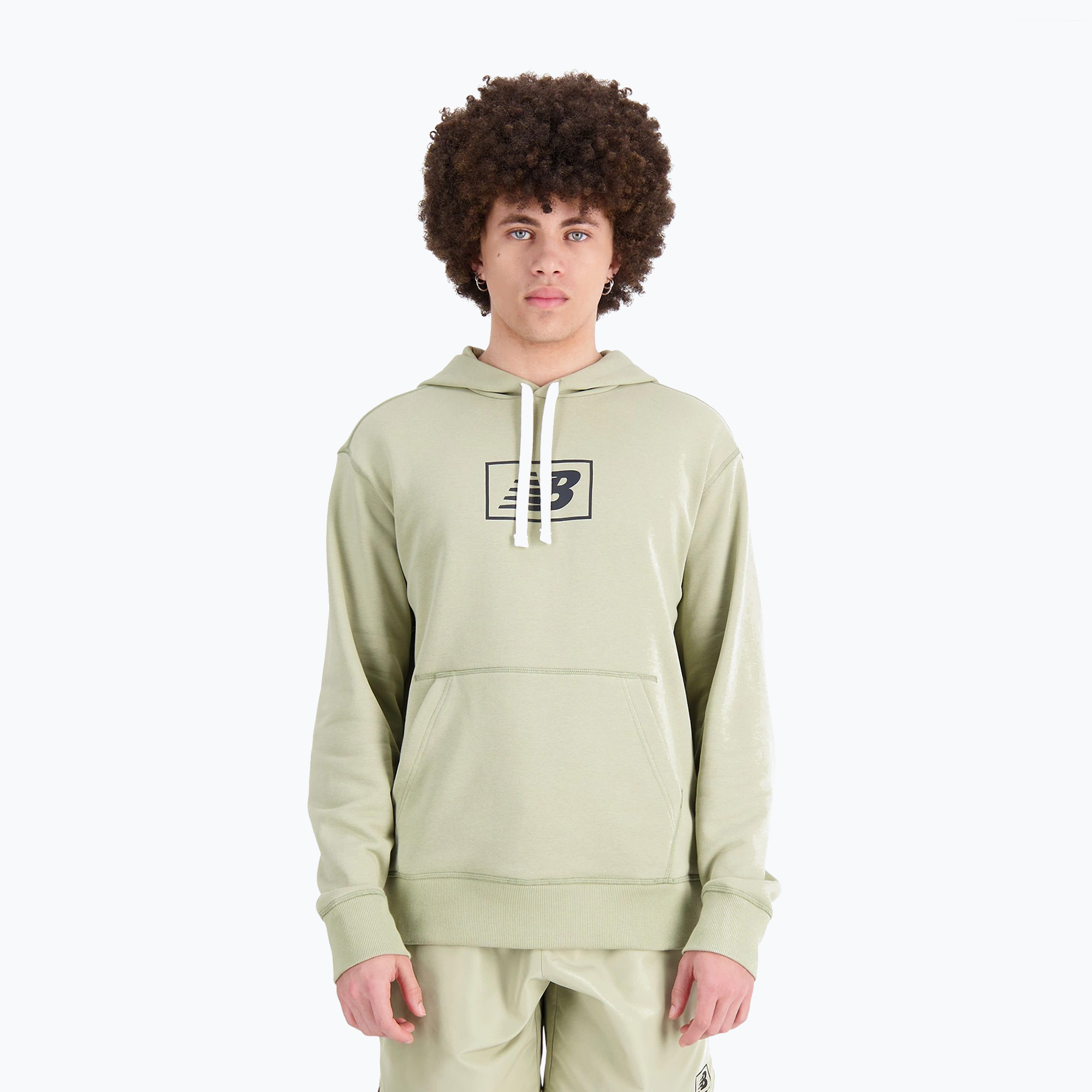 Bluza męska New Balance Essentials Hoodie fatigueg 
