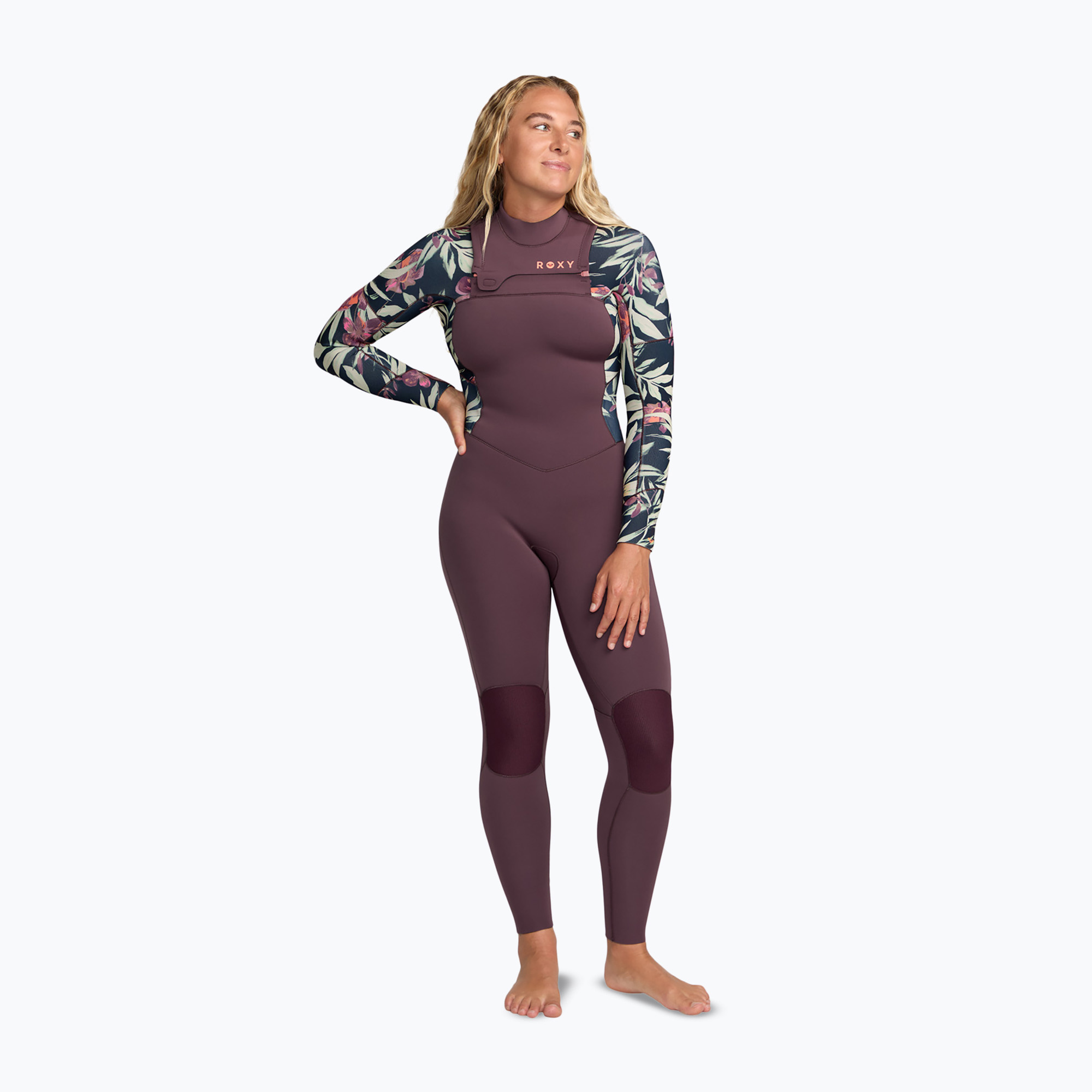 Pianka do pływania damska ROXY 4/3 mm Swell Natural Front Zip black multi
