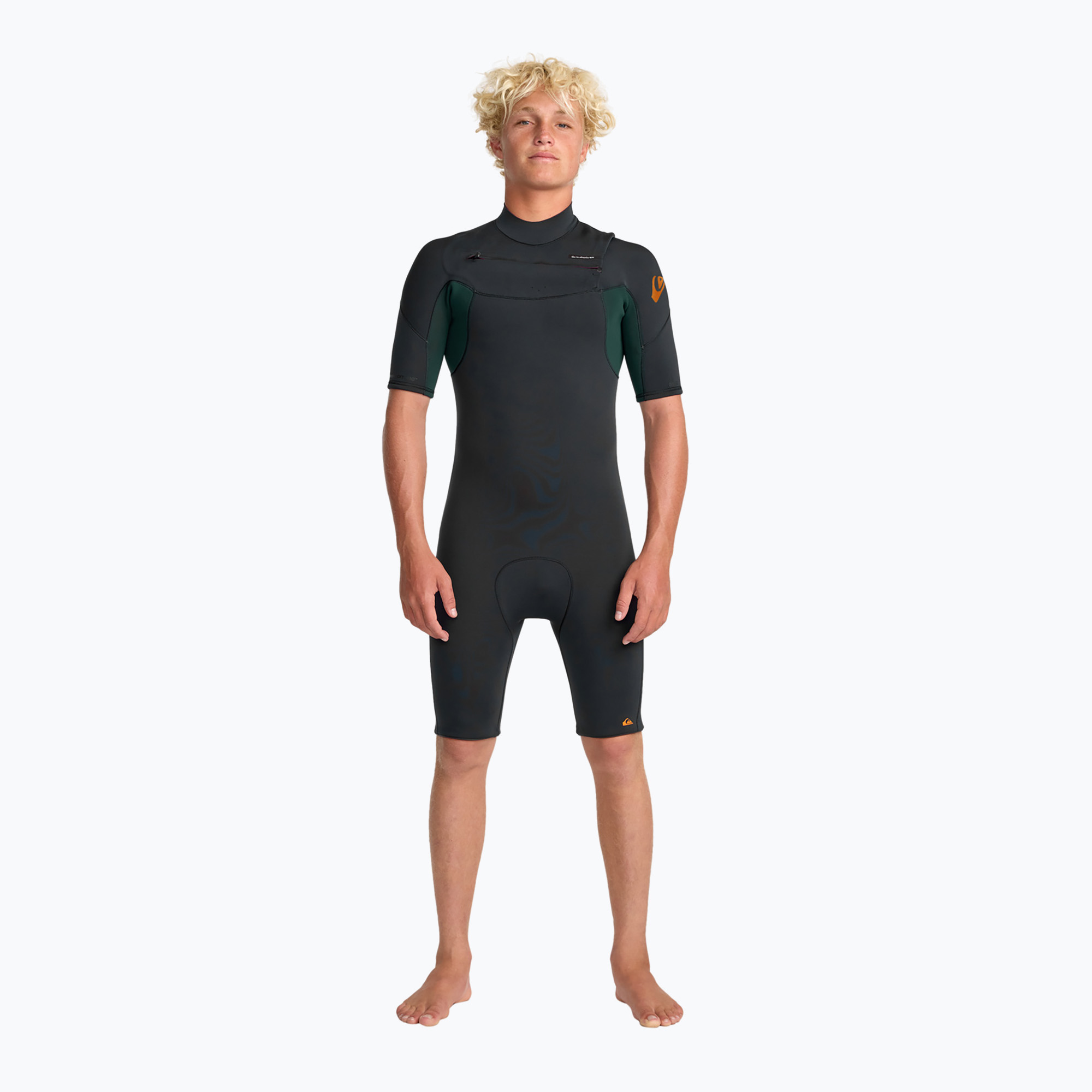 Pianka do pływania męska Quiksilver Everyday Sessions 2/2 mm Chest Zip SS Spring jade 