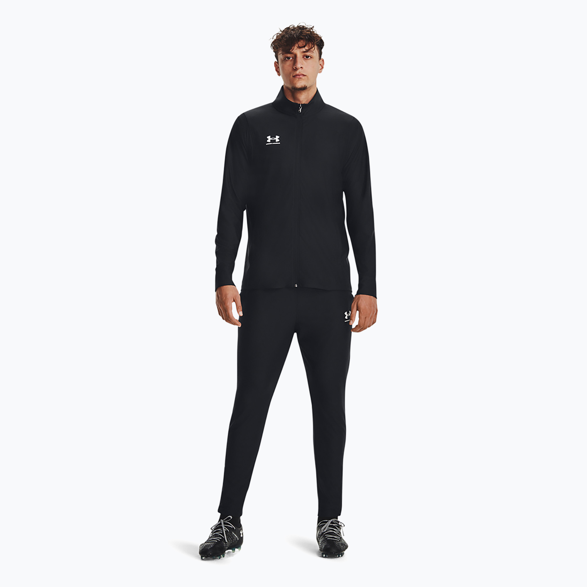 Komplet piłkarski męski Under Armour Challenger Tracksuit black/white 