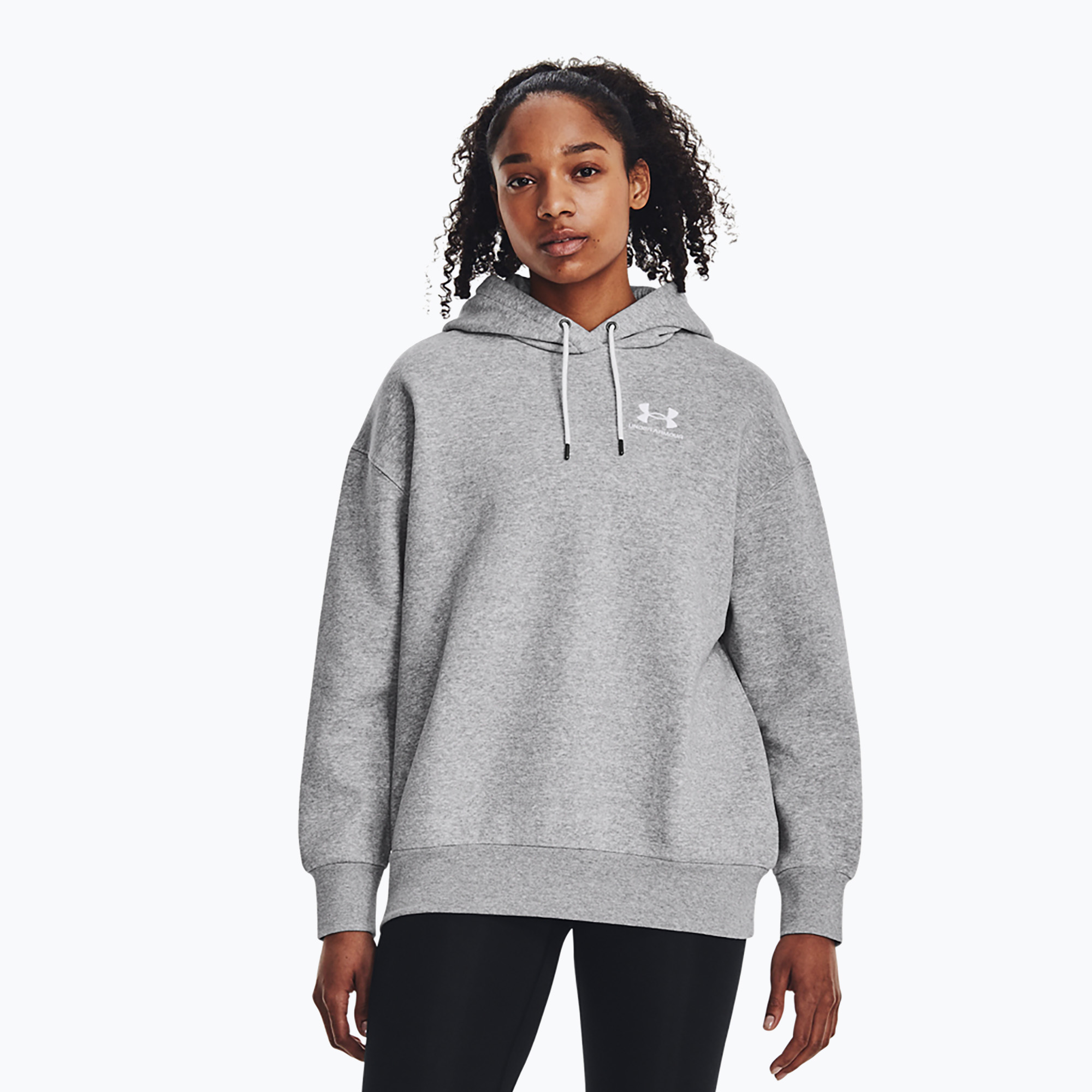 Bluza damska Under Armour Icon Fleece Hoodie mod gray light heather/white 