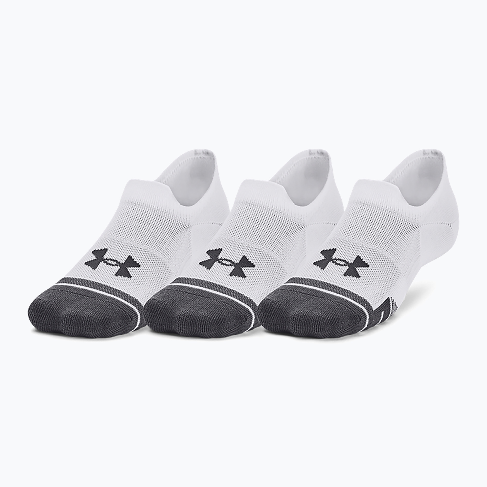 Under Armour Performance Tech Ultra Low zokni 3 pár fehér/fehér/sugárszürke (Performance Tech Ultra Low 1379502-100)