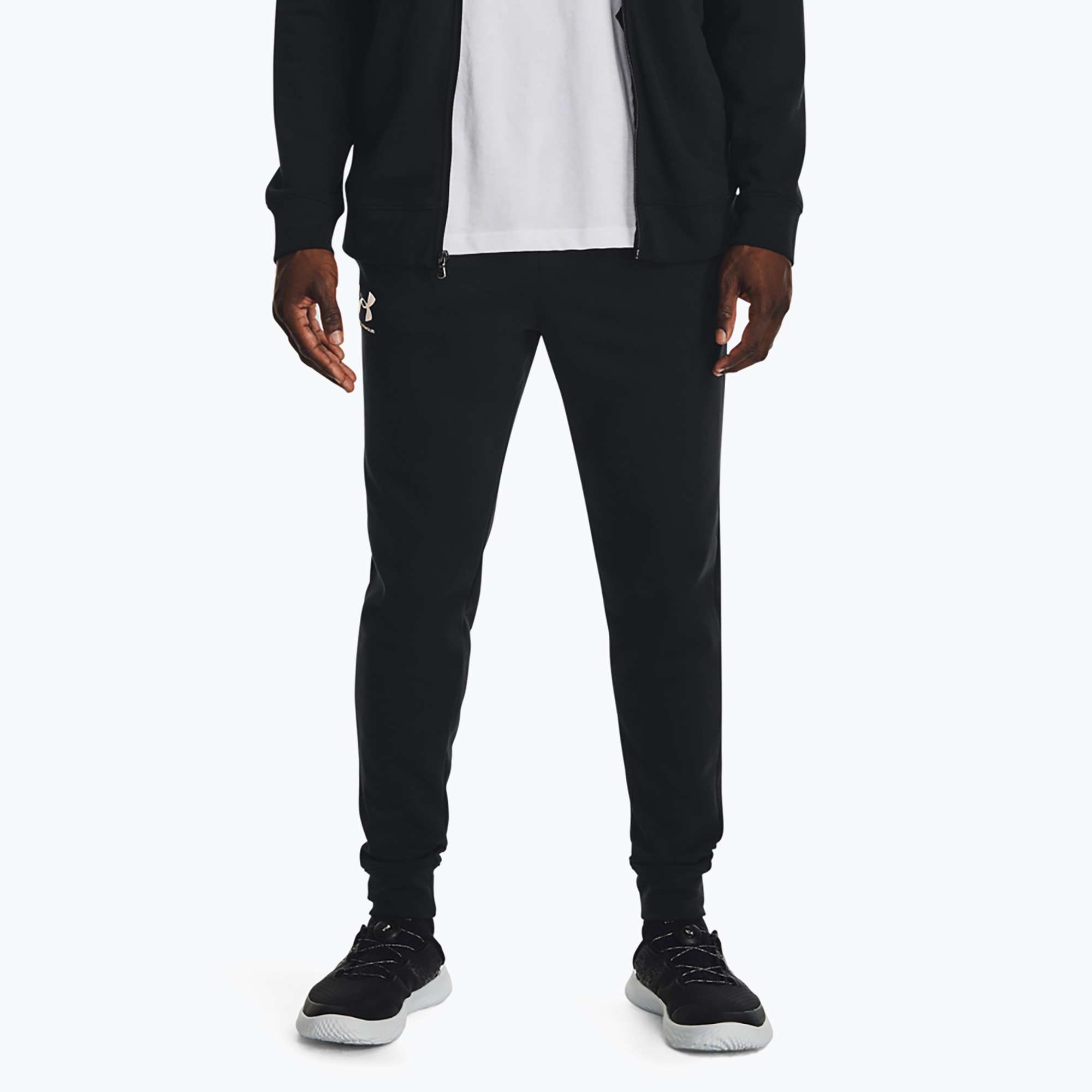 Spodnie męskie Under Armour Rival Terry Jogger black/onyx white 