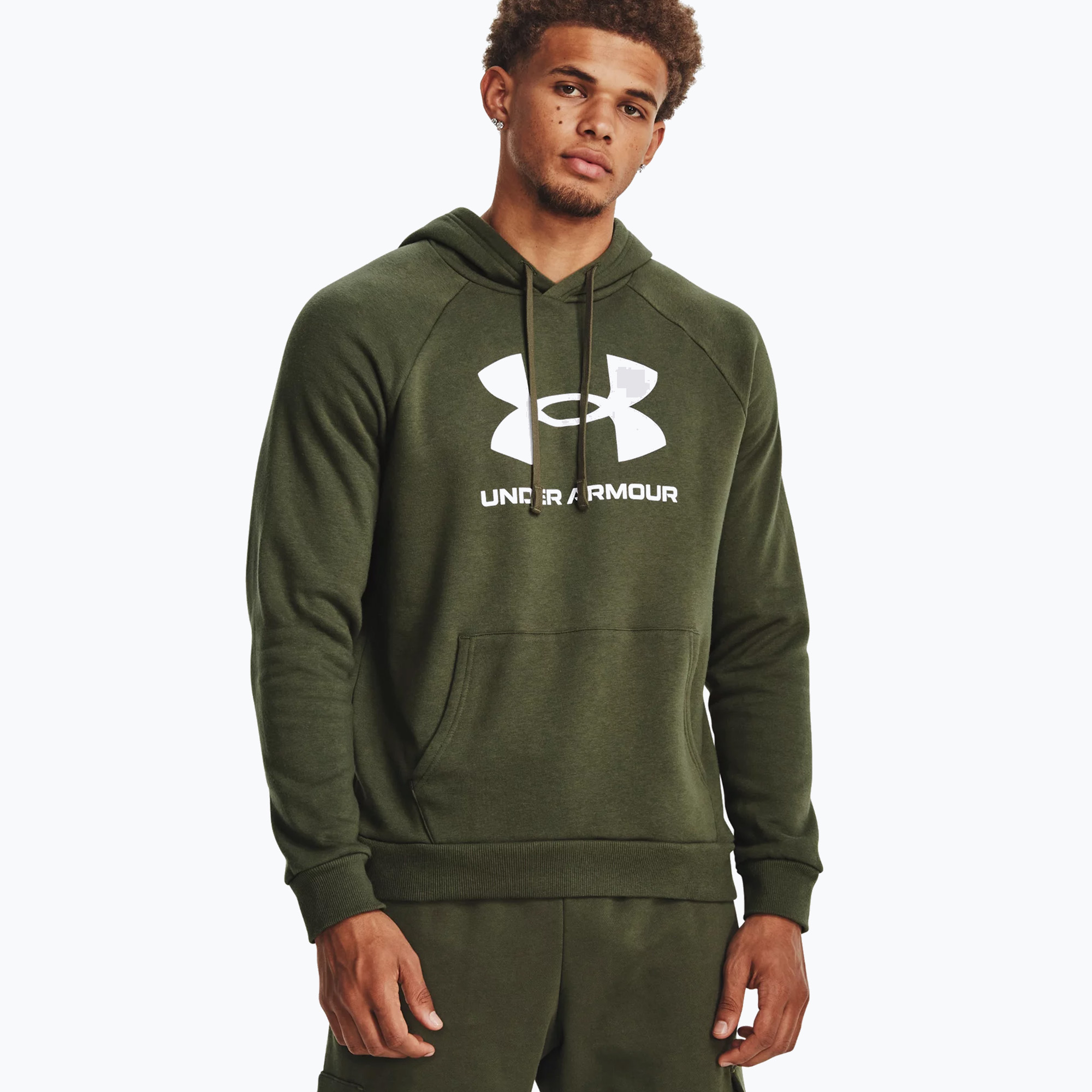 Bluza męska Under Armour Rival Fleece Logo HD marine od green/white 