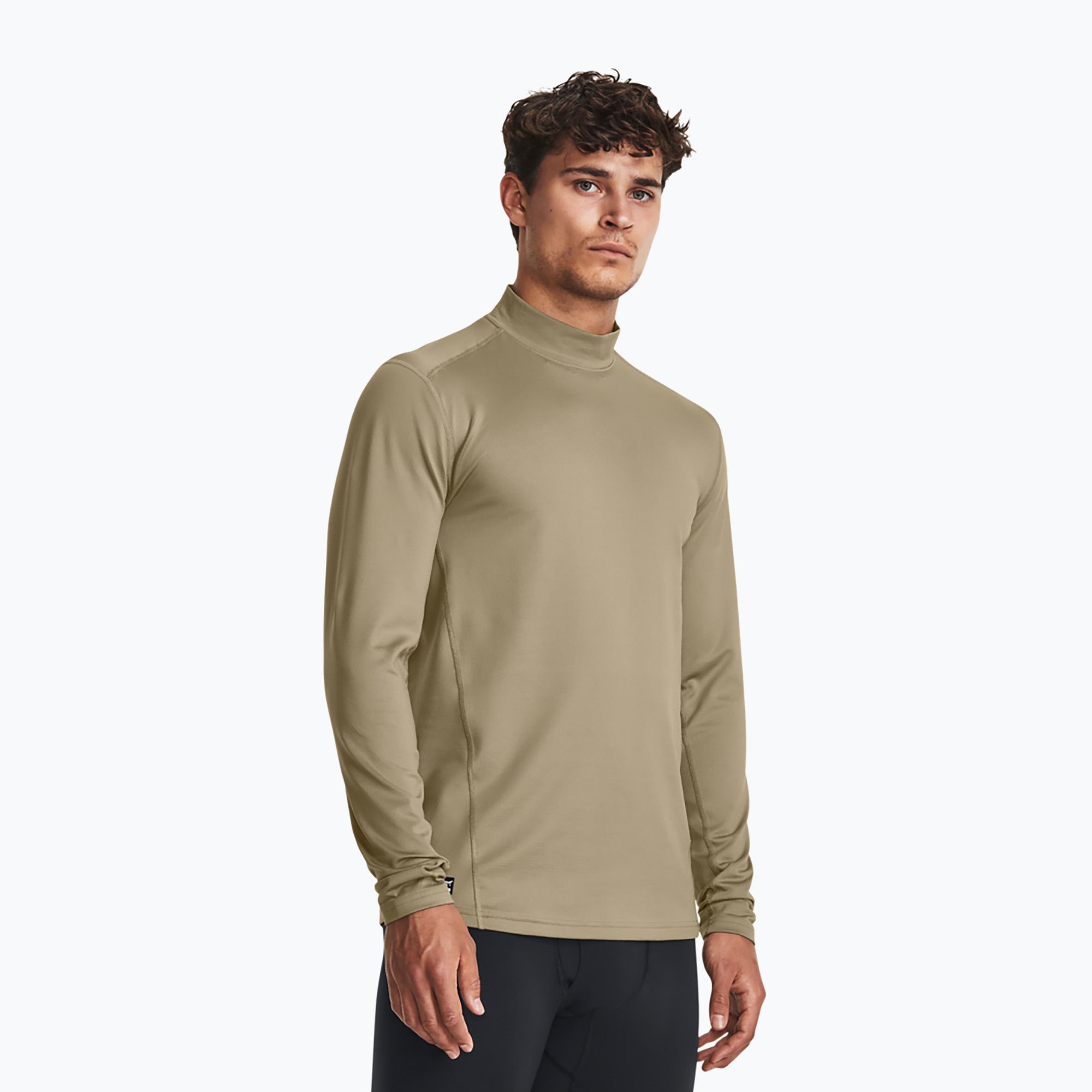 Longsleeve męski Under Armour Tactical Mock CGI Base federal tan/black 