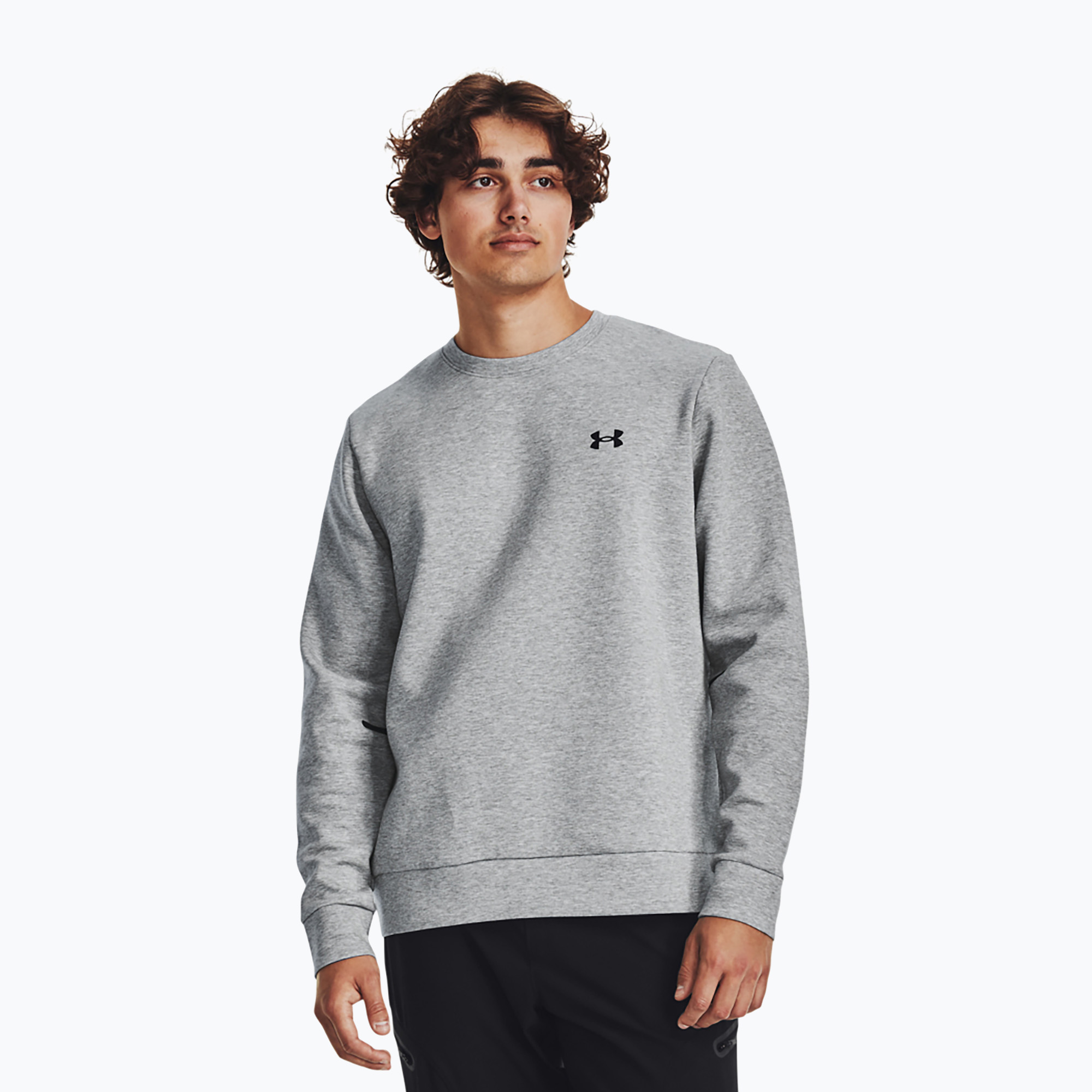 Bluza męska Under Armour Unstoppable Fleece Crew mod gray/black