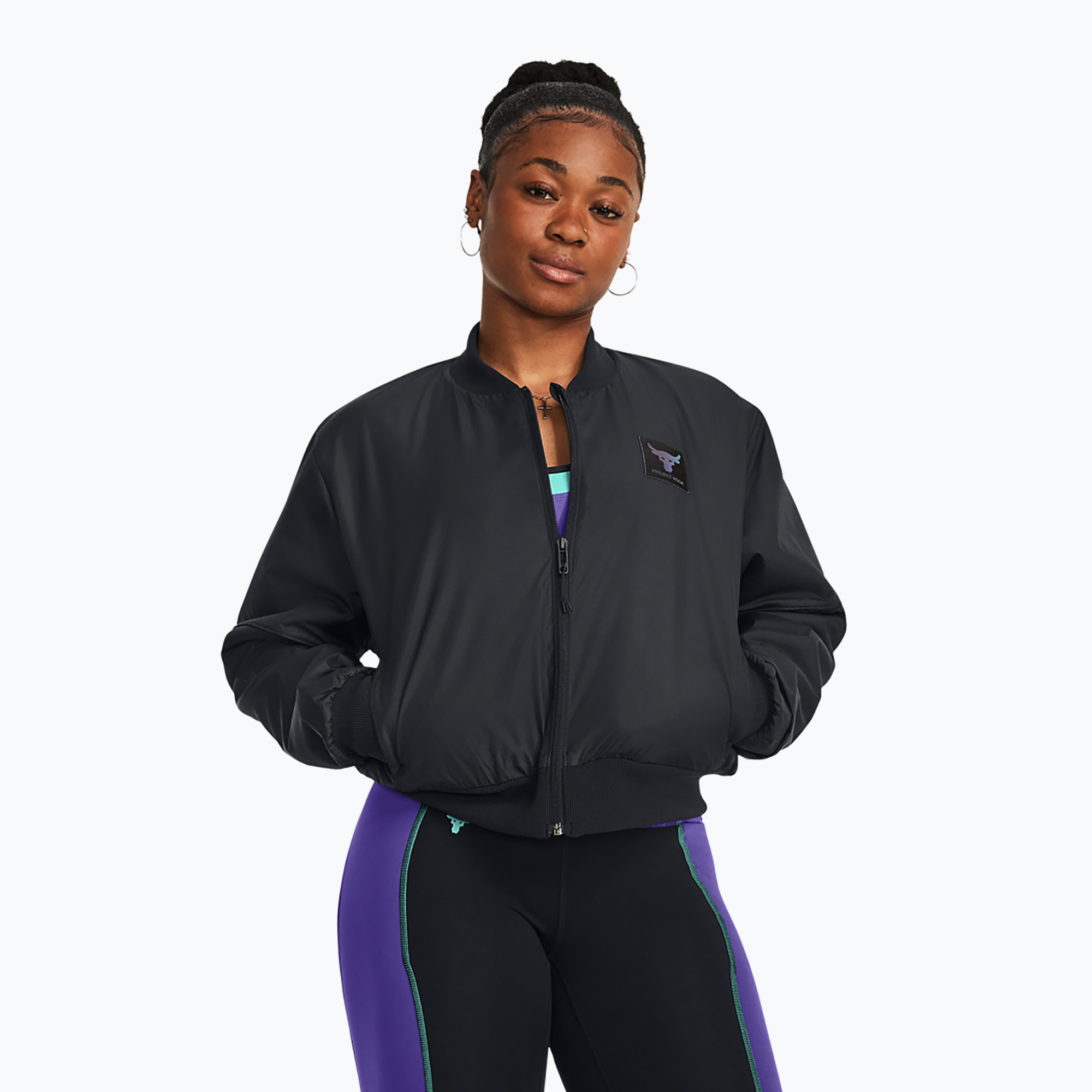 Дамско яке Under Armour Project Rock Bomber black