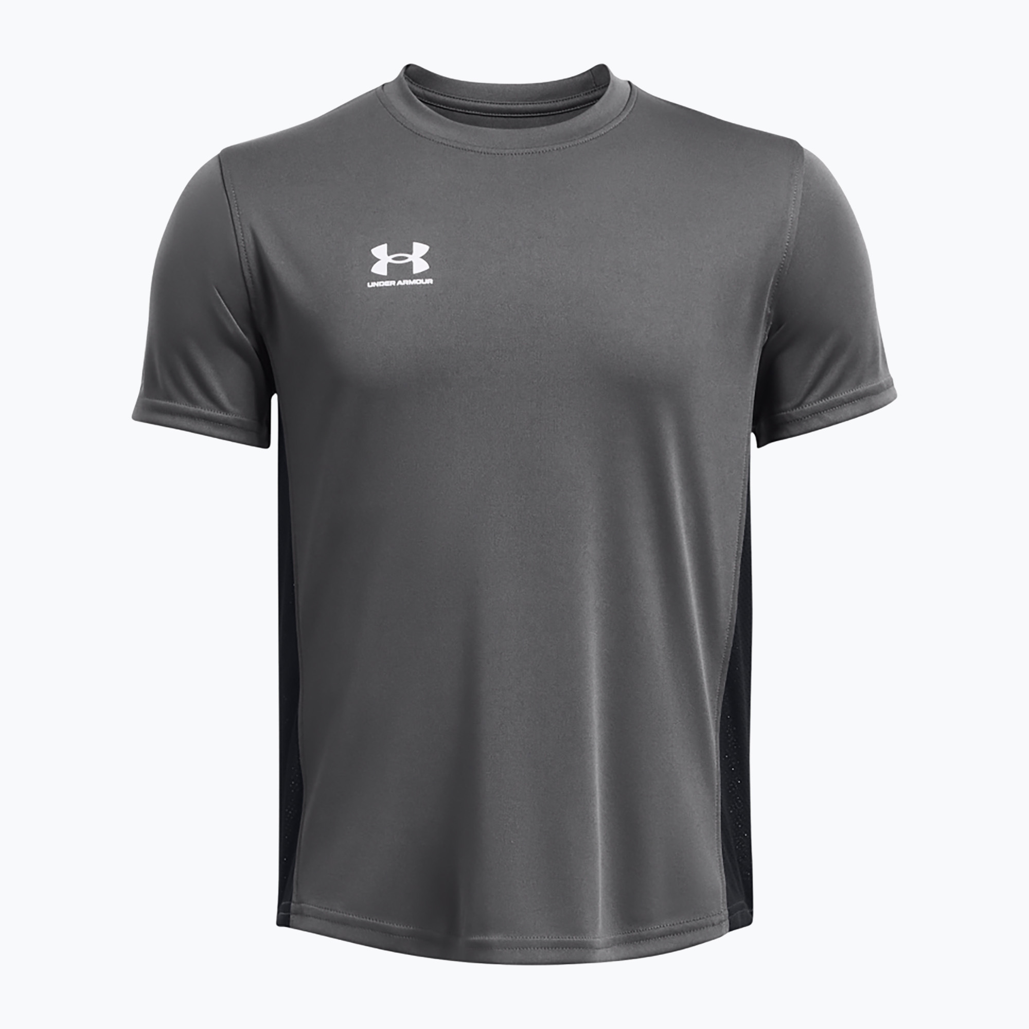 Detské futbalové tričko Under Armour Challenger Train castlerock/white (Challenger Train SS 1379704-025)