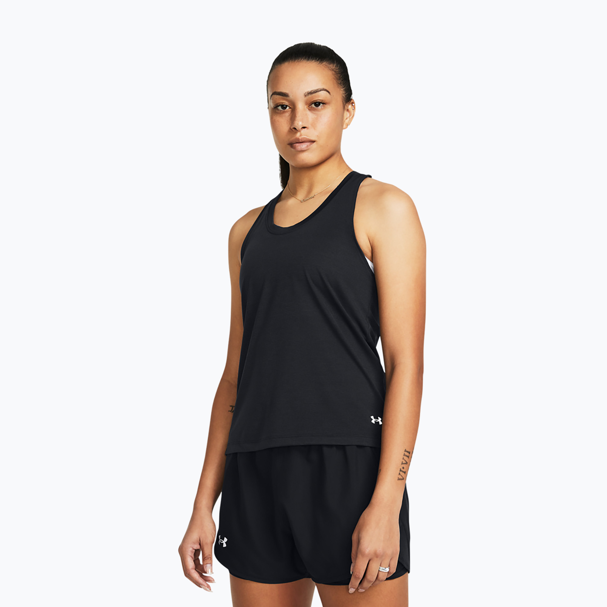 Under Armour Launch Singlet nero/riflettente canotta da corsa da donna
