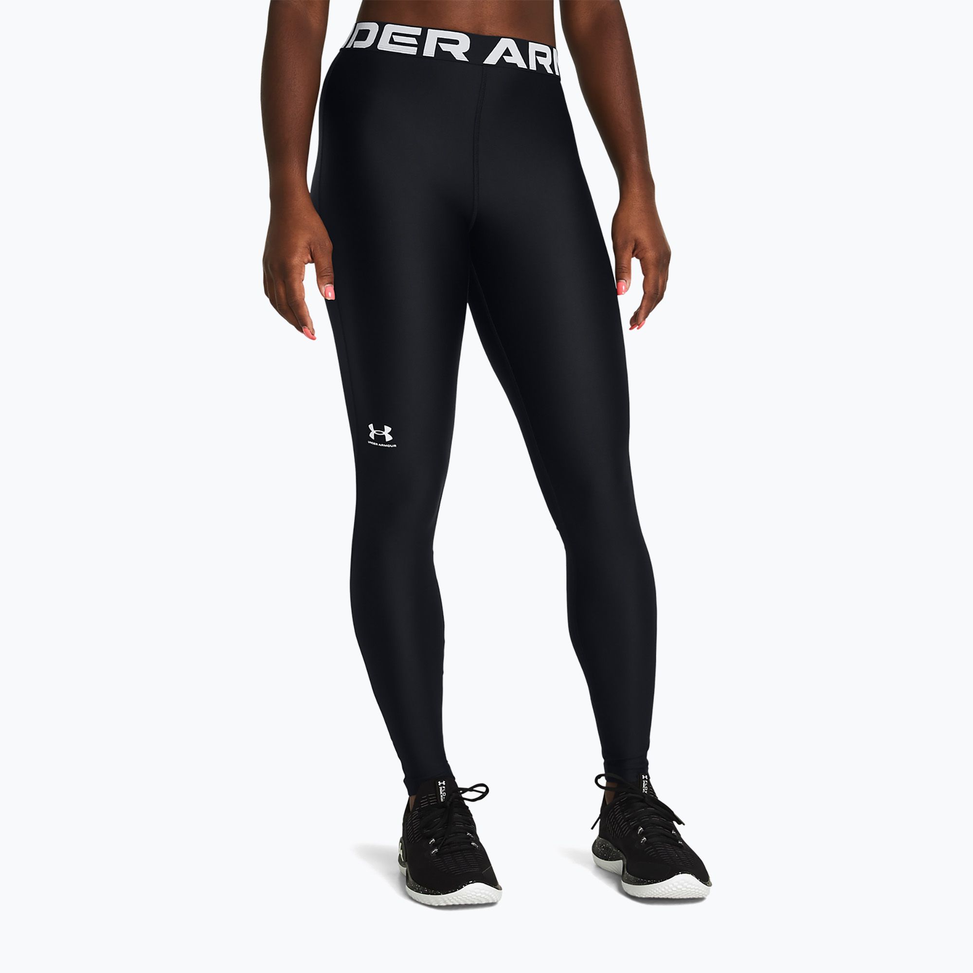 Legginsy treningowe damskie Under Armour HeatGear black/white 