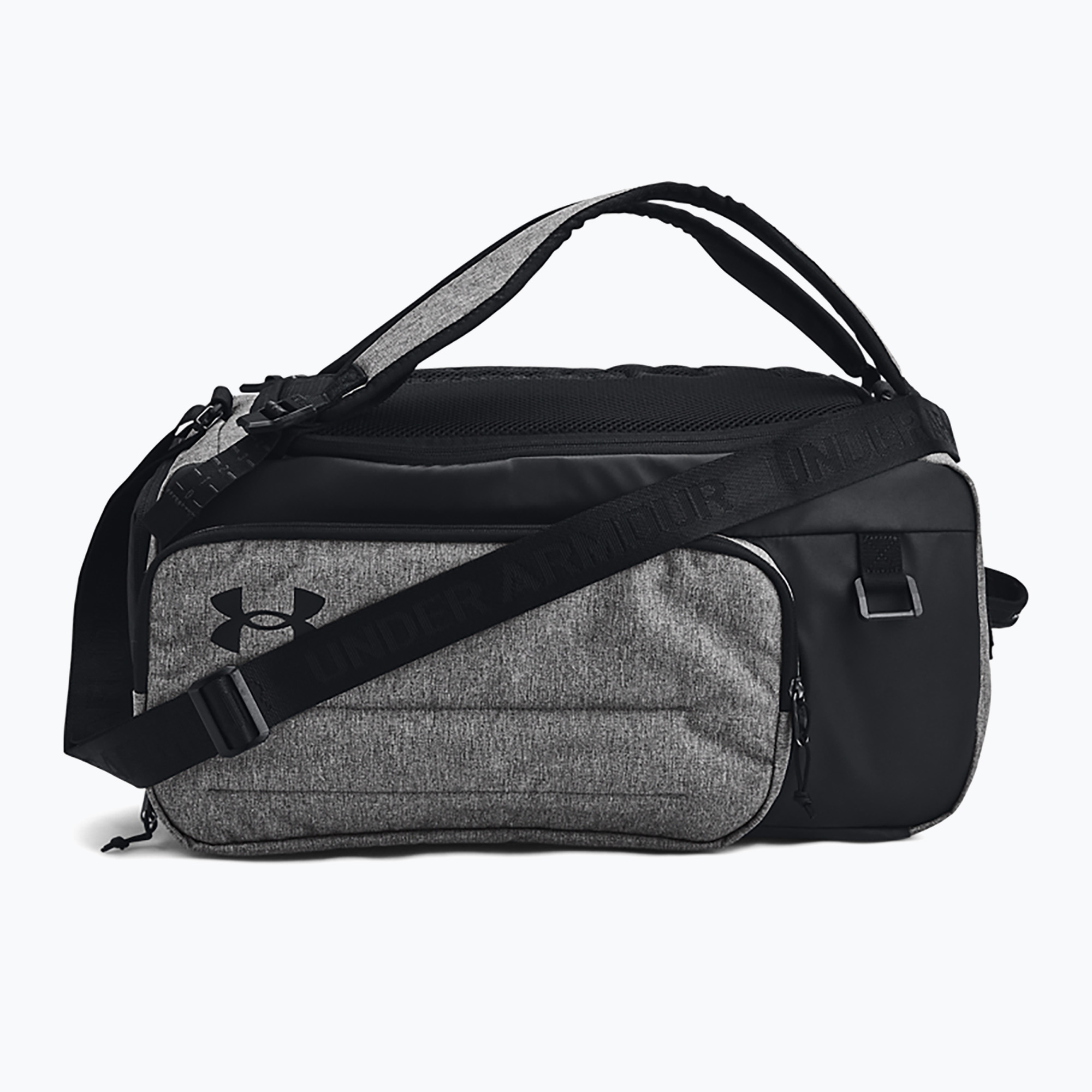 Torba treningowa Under Armour Contain Duo 40 l castlerock medium heather/black/white 