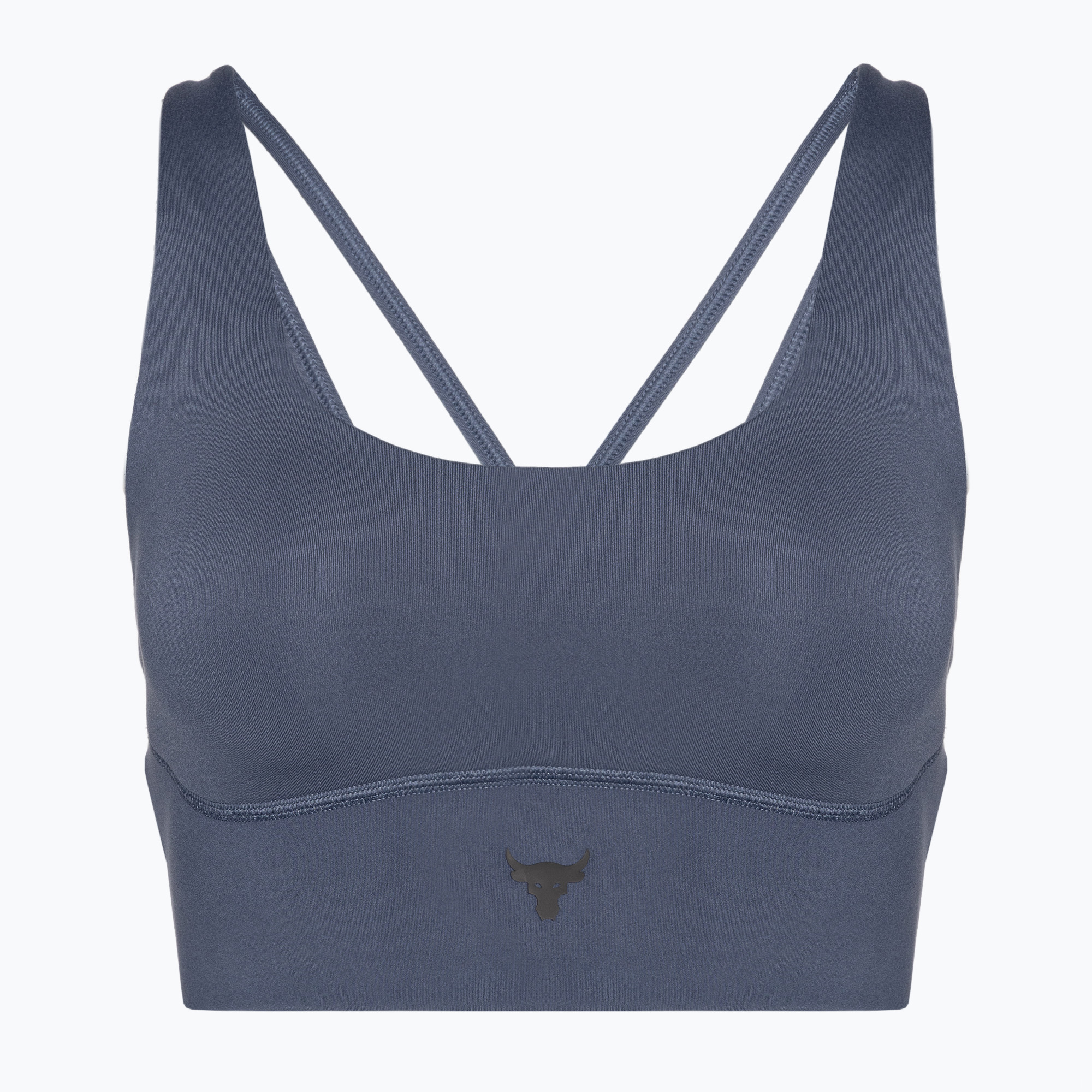 Biustonosz treningowy Under Armour Project Rock LG Grind Sportlette downpour gray/black 