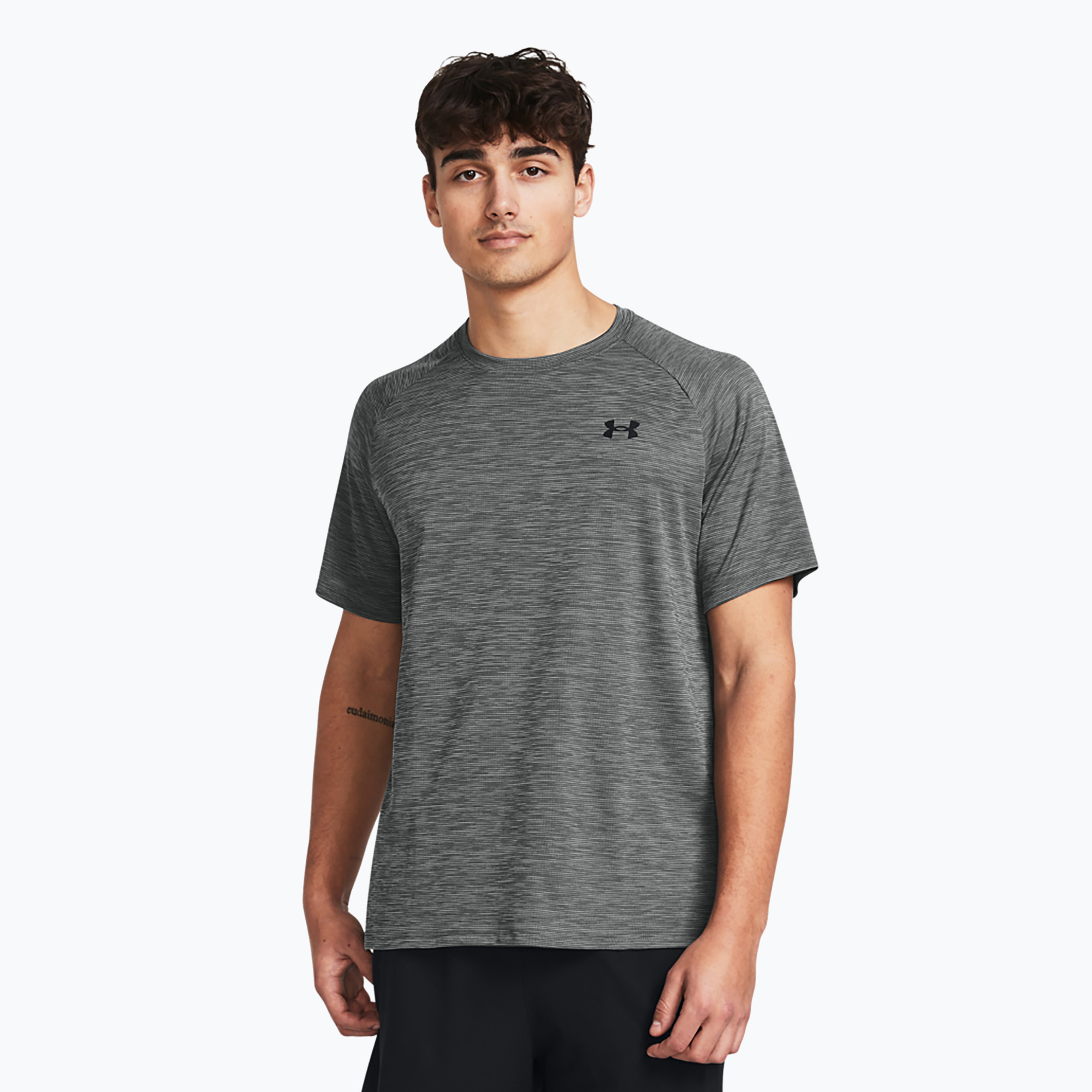 Koszulka treningowa męska Under Armour Tech Textured castlerock/black 