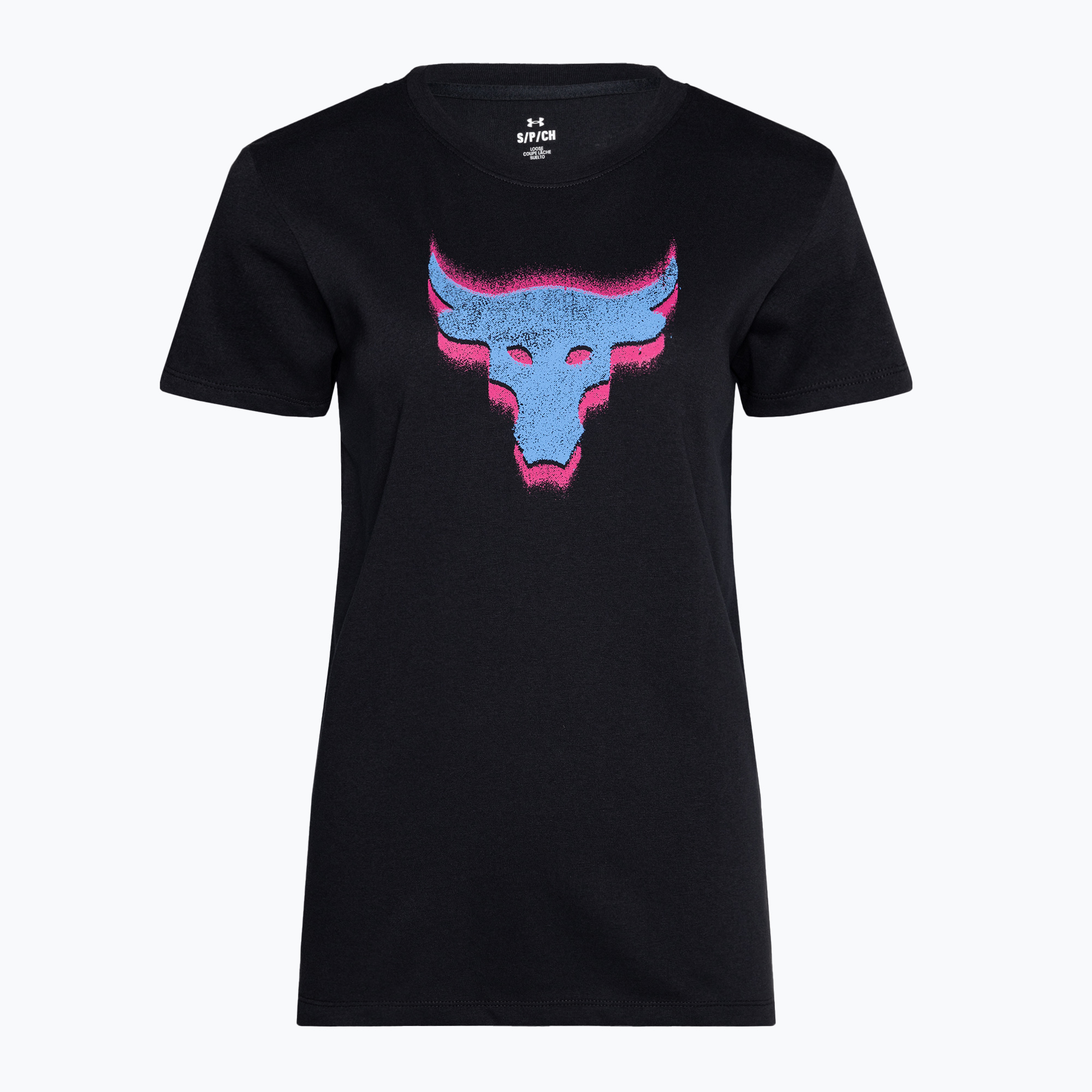 Koszulka treningowa damska Under Armour Project Underground Core T black/viral blue 