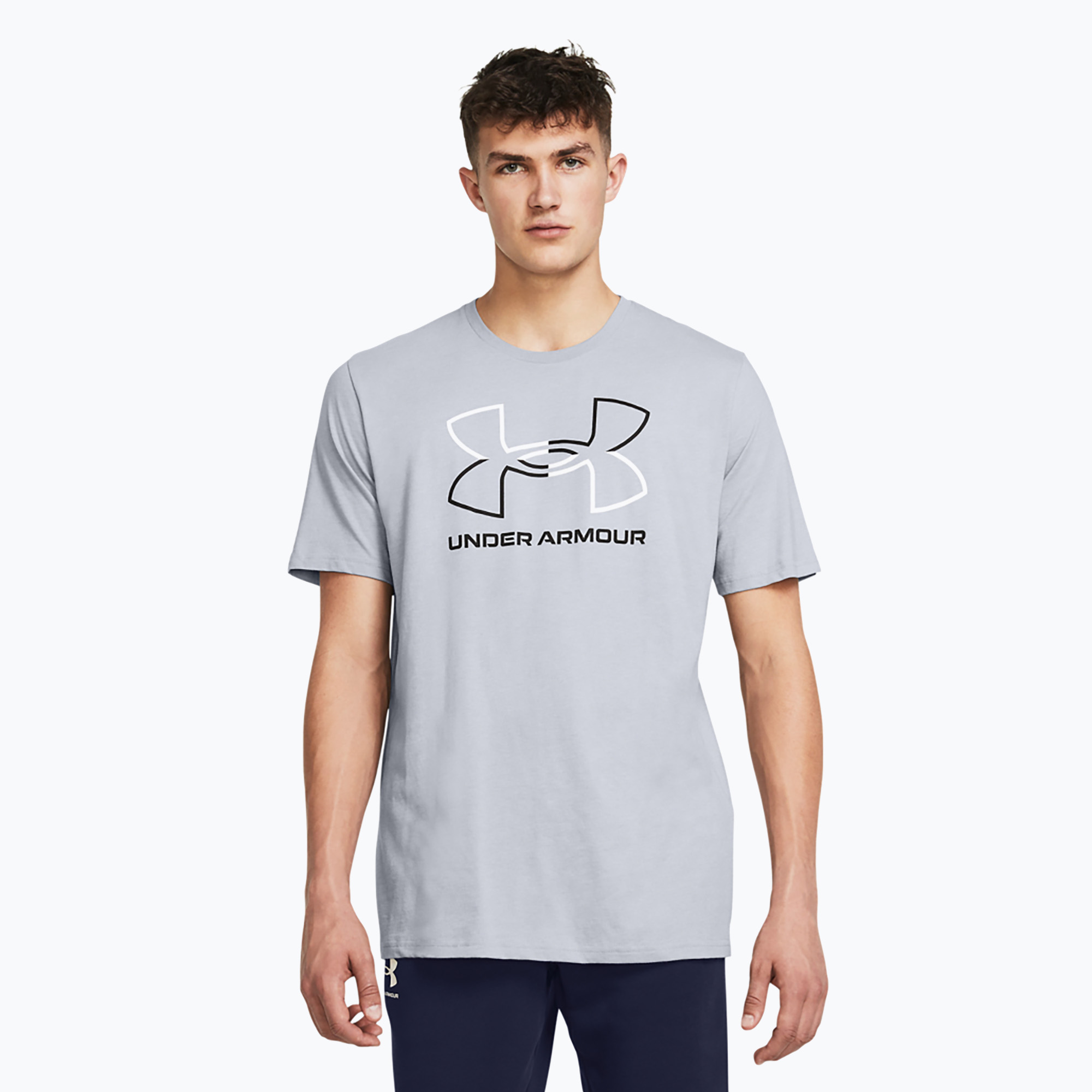 Koszulka treningowa męska Under Armour GL Foundation Update mod gray medium heather/black 