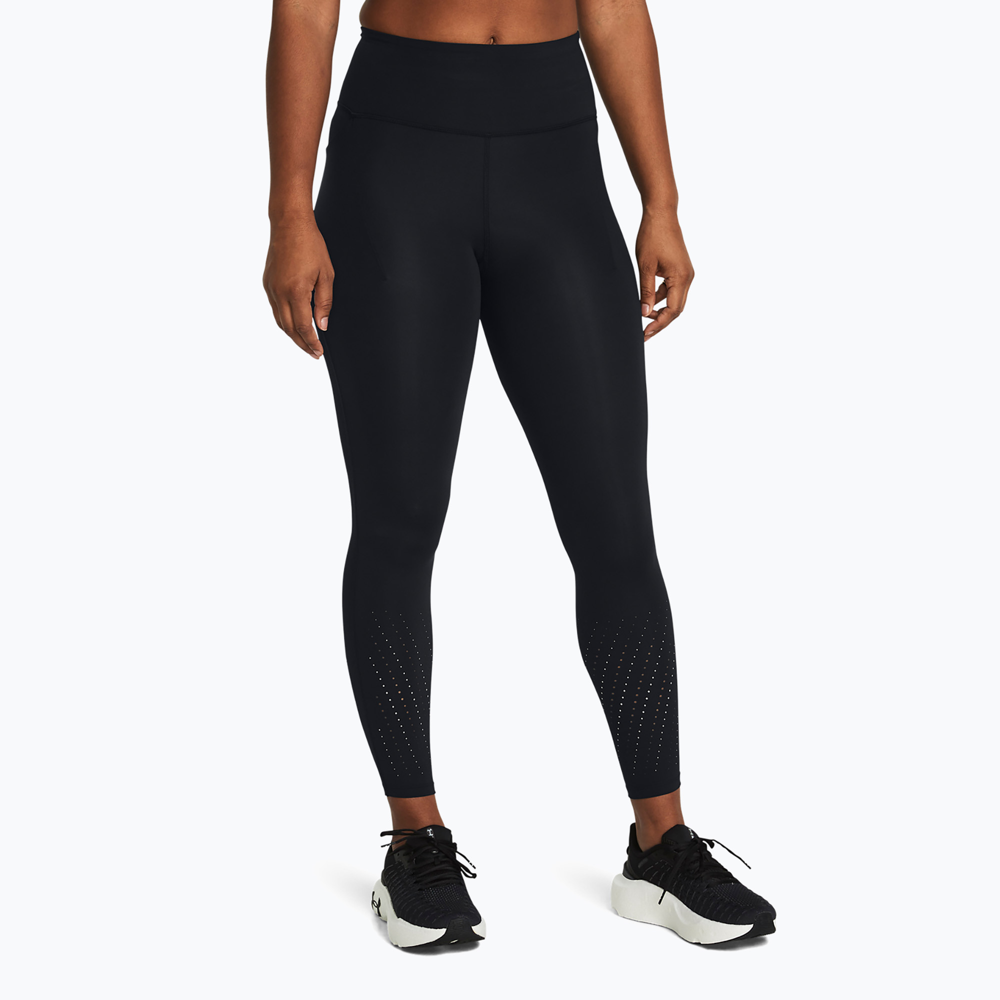 Legginsy do biegania damskie Under Armour Launch Elite Ankle black/reflective 