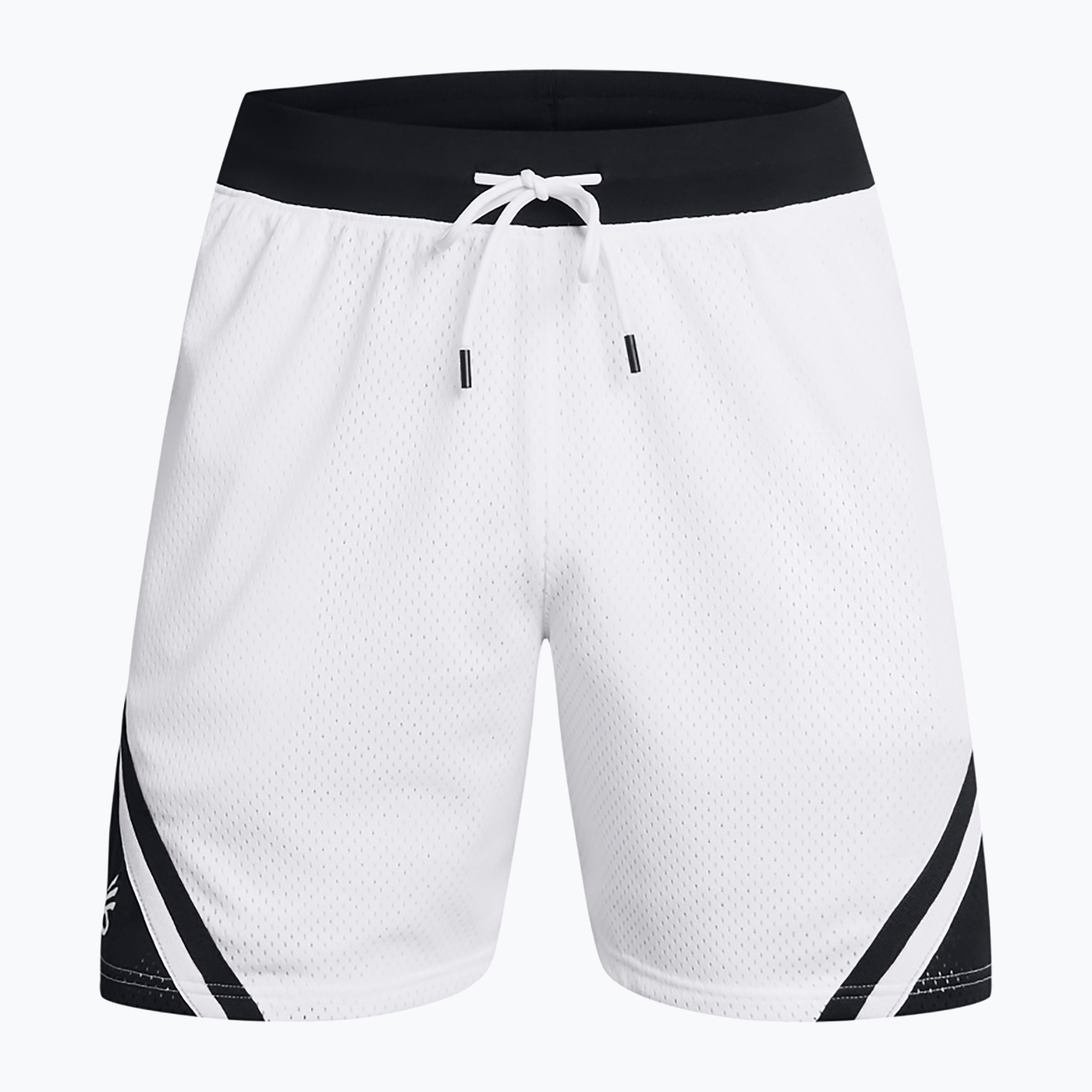 Spodenki koszykarskie męskie Under Armour Curry Mesh Short 4 white/black/white 