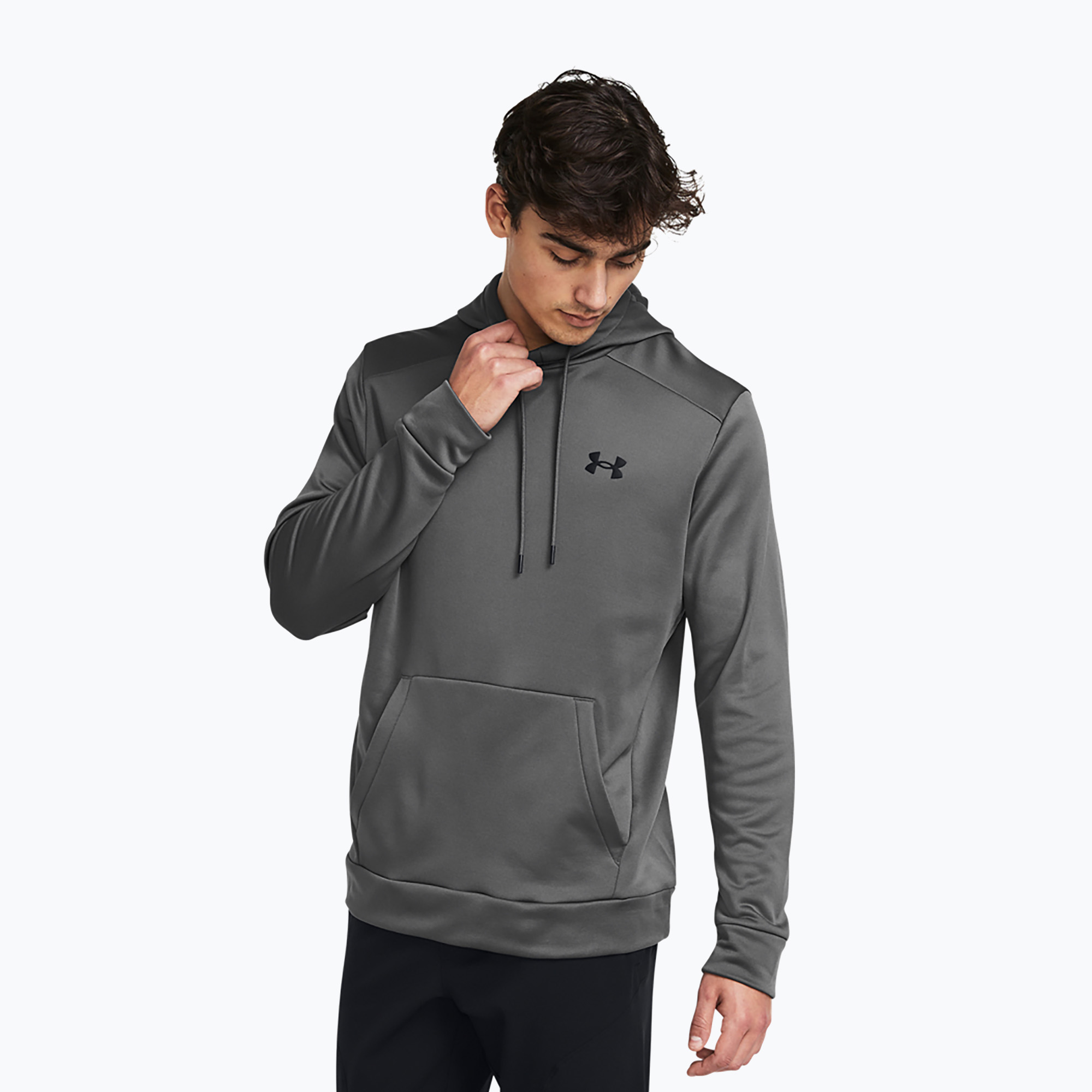 Bluza męska Under Armour Armour Fleece Hoodie castlerock/black 