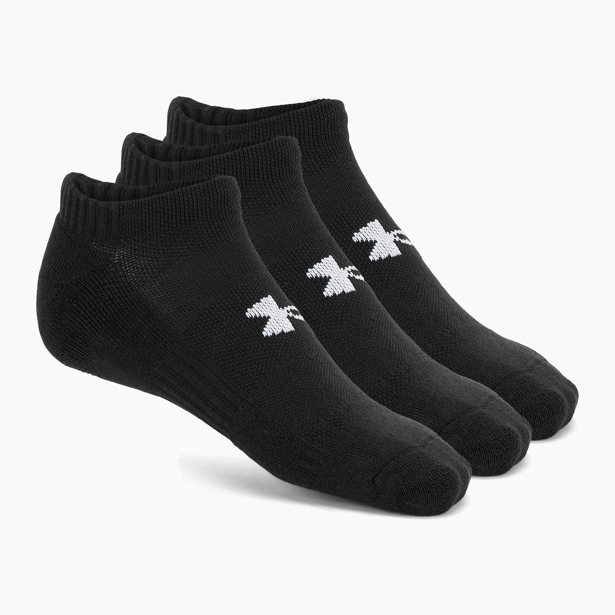 Under Armour Training Cotton No Show zokni 3 pár fekete/fekete/fehér (Training Cotton No Show 1386313-001)