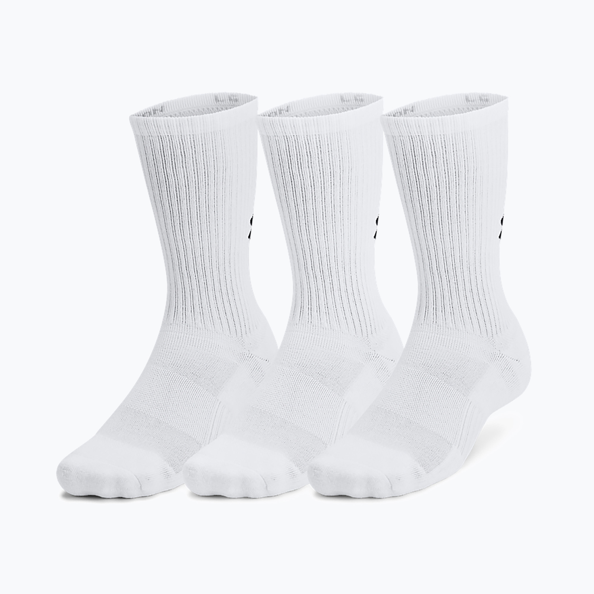 Socks Under Armour Training Cotton Crew 3 pairs white/white/black (M)