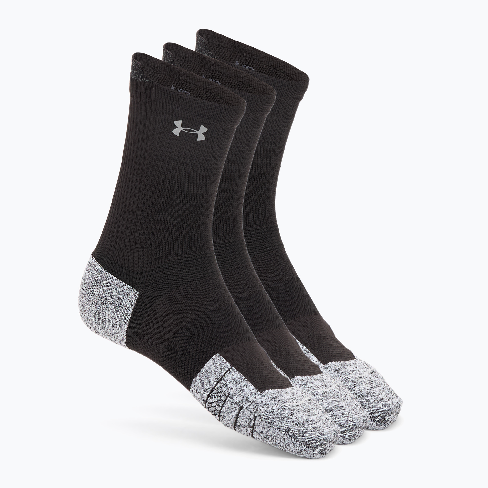 Skarpety Under Armour Velociti Run Cushion 3 pary black/black/reflective 