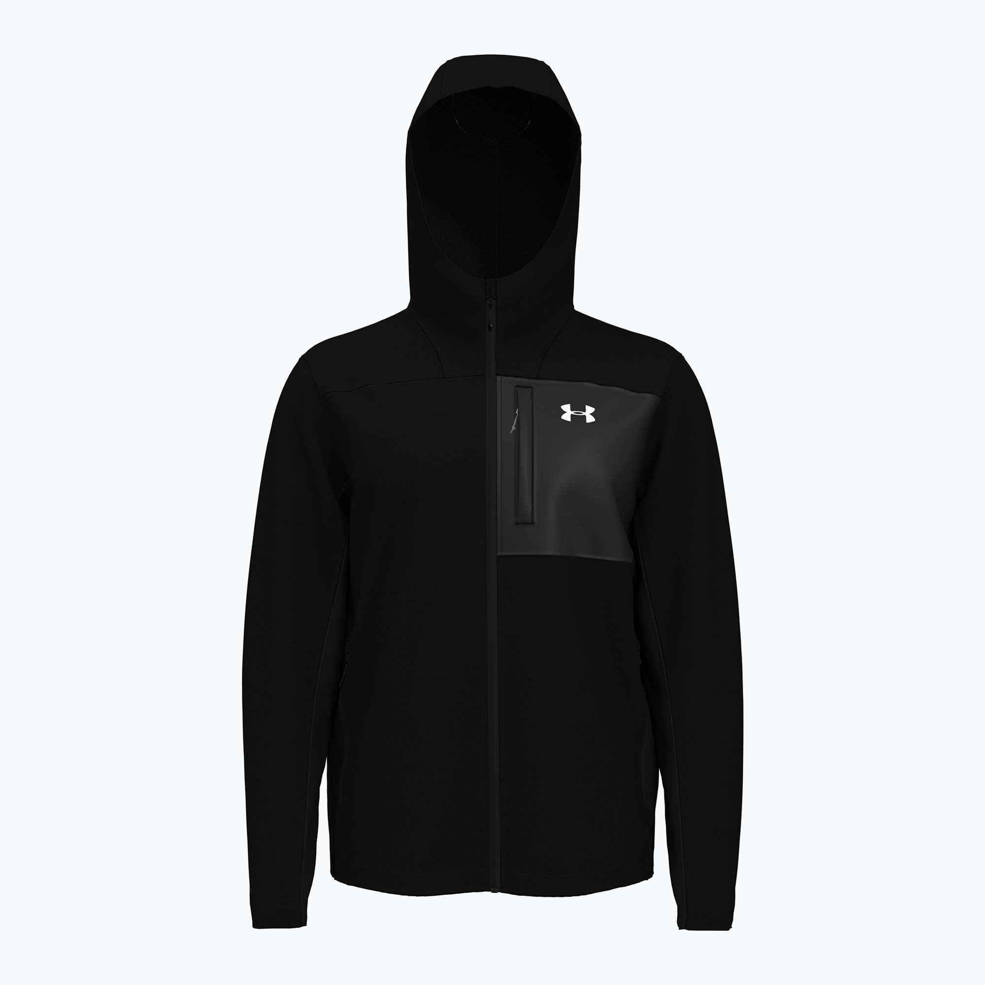 Kurtka treningowa męska Under Armour Shield Hooded black/white 